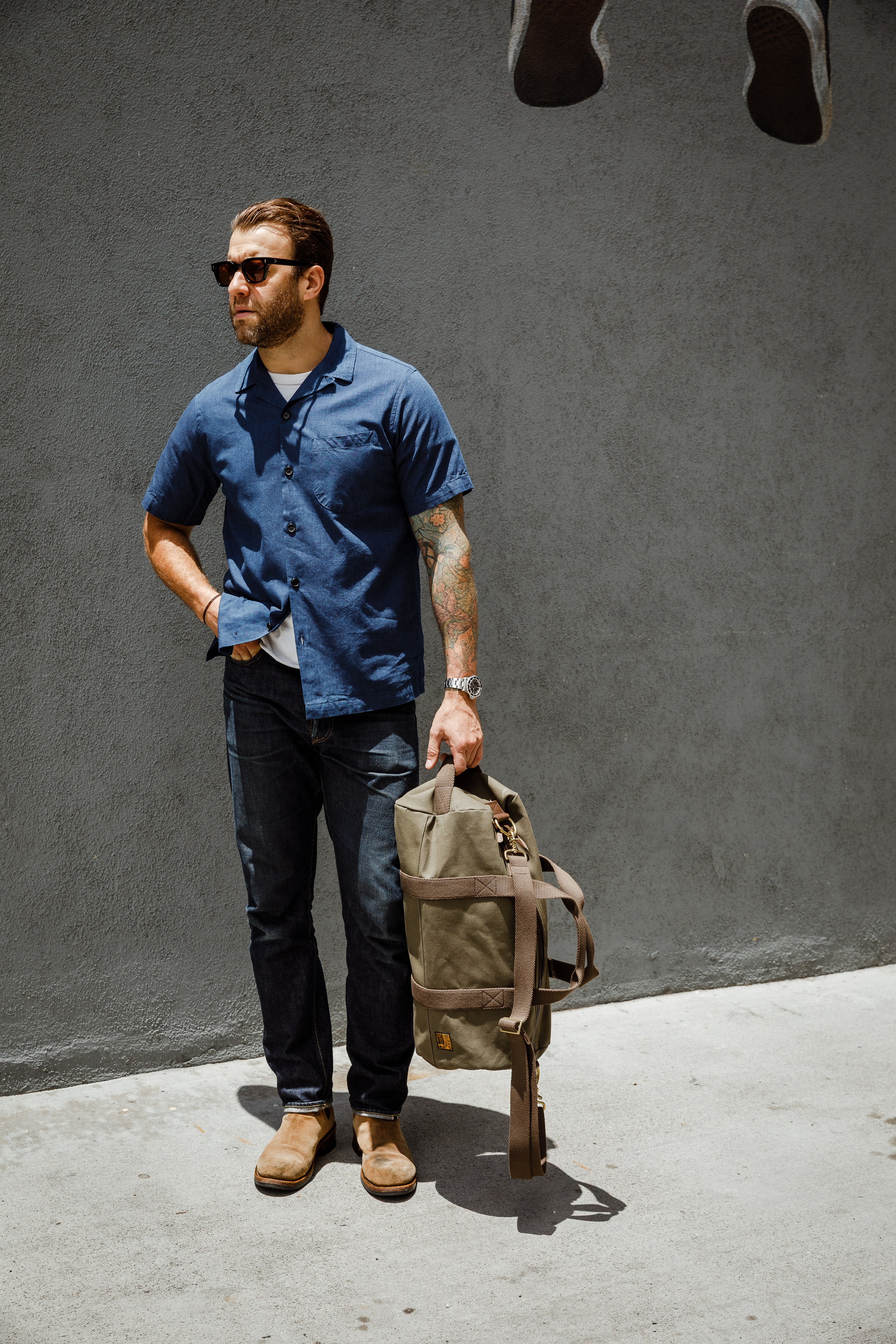 Benzak Denim Developers - Holiday Shirt - 5 oz. Double Indigo Chambray