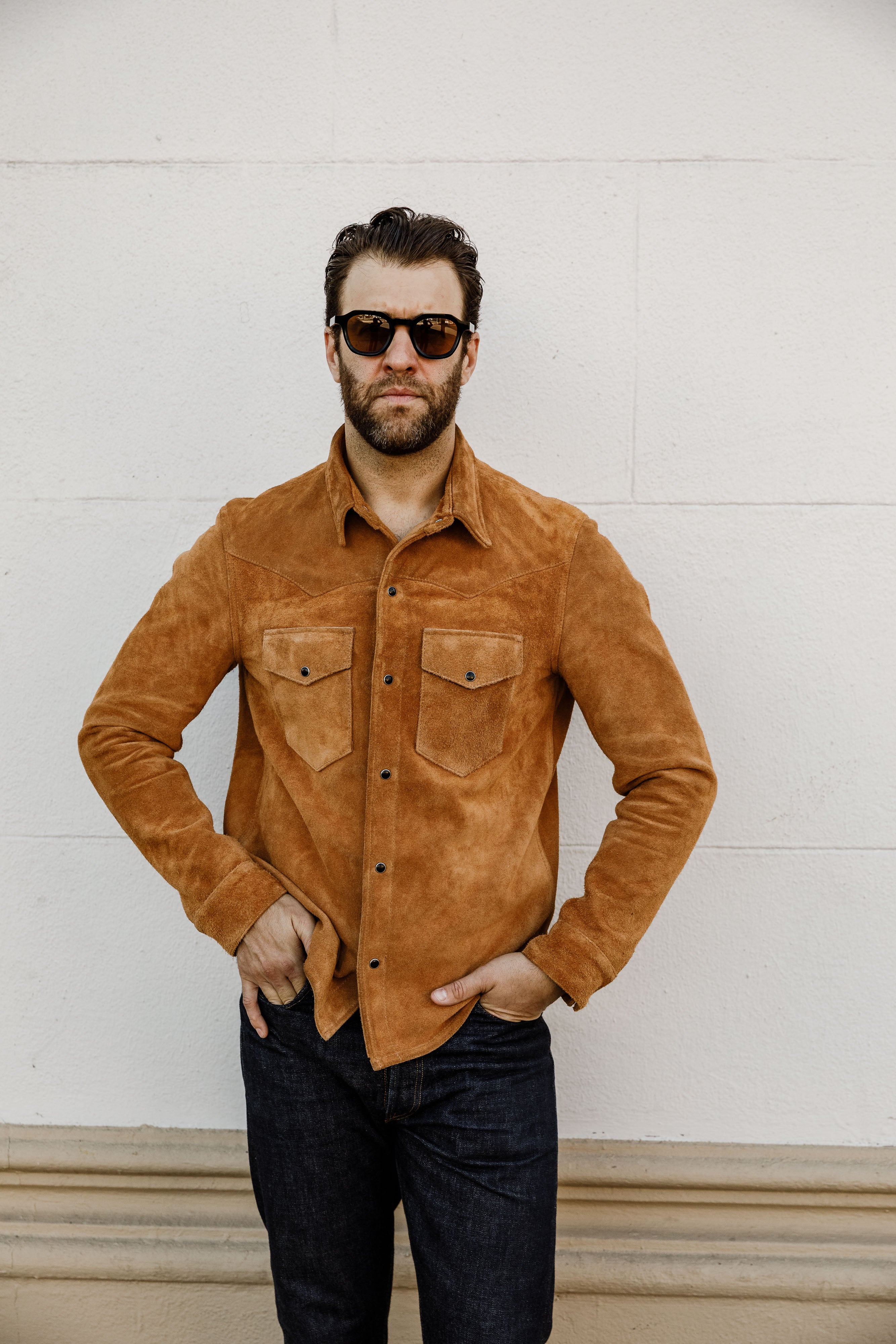 ButterScotch - Rowdy Western Shirt - Tan Roughout