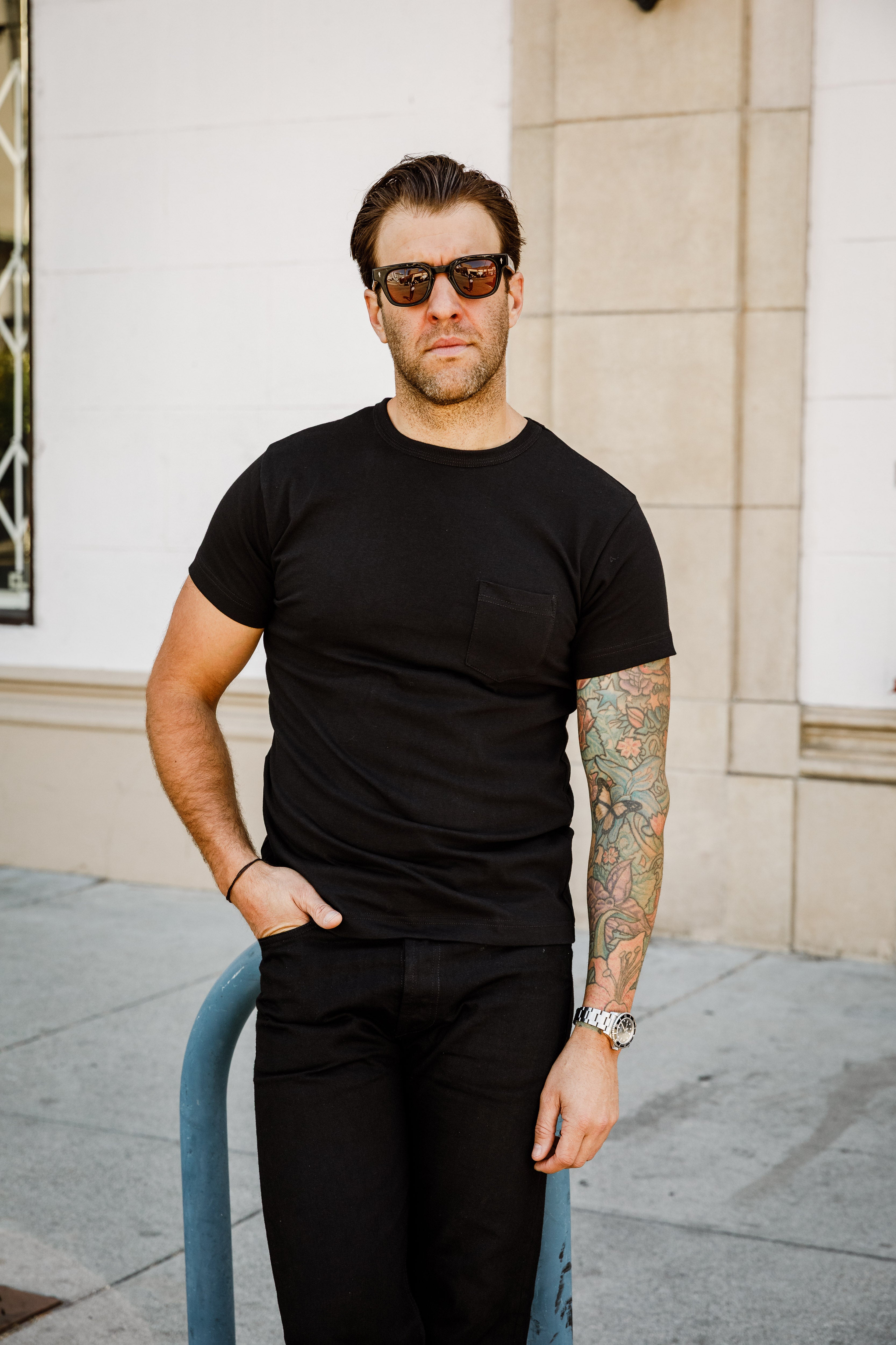 3sixteen - Heavyweight Pocket Tee (2 Pack) - Black