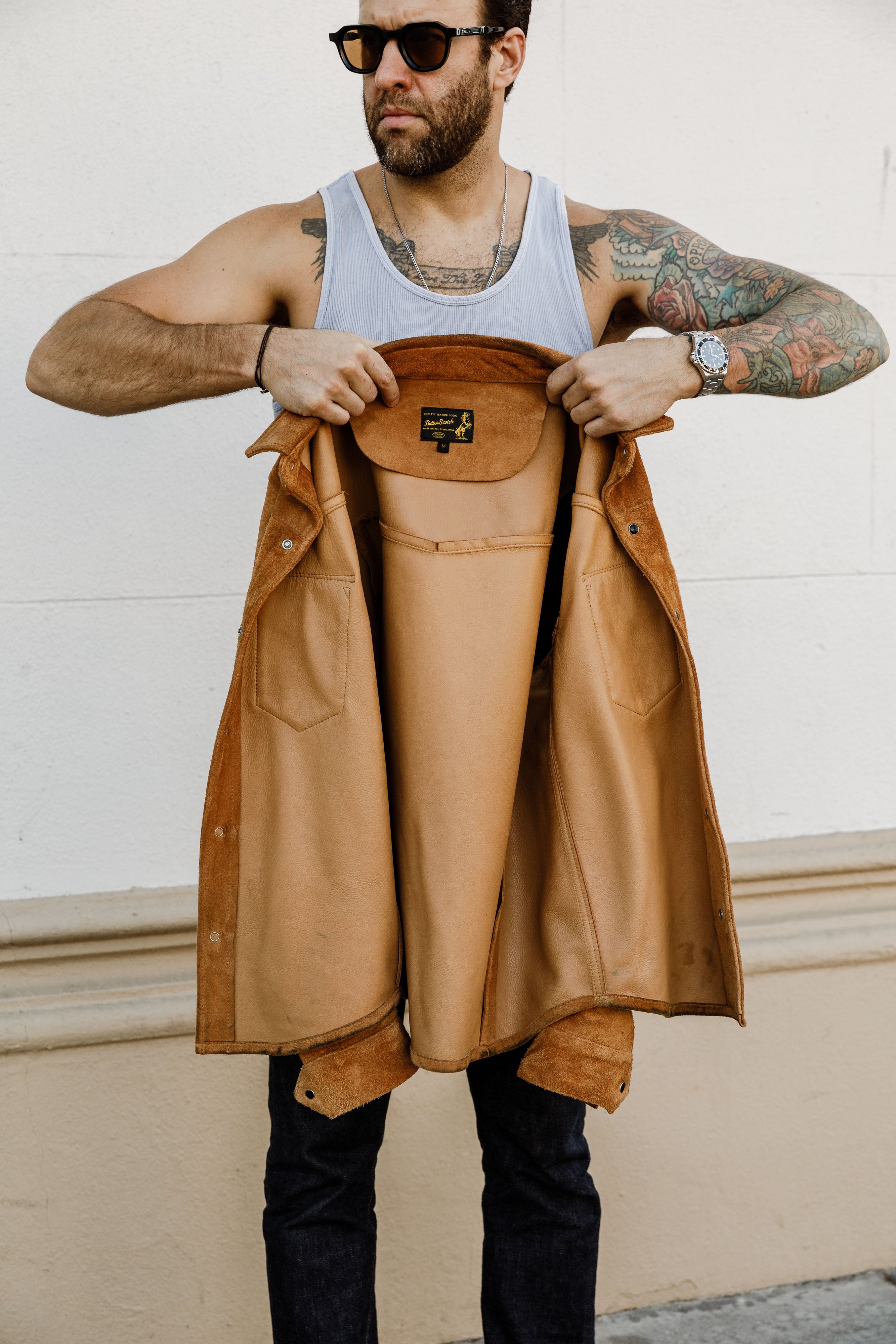 ButterScotch - Rowdy Western Shirt - Tan Roughout