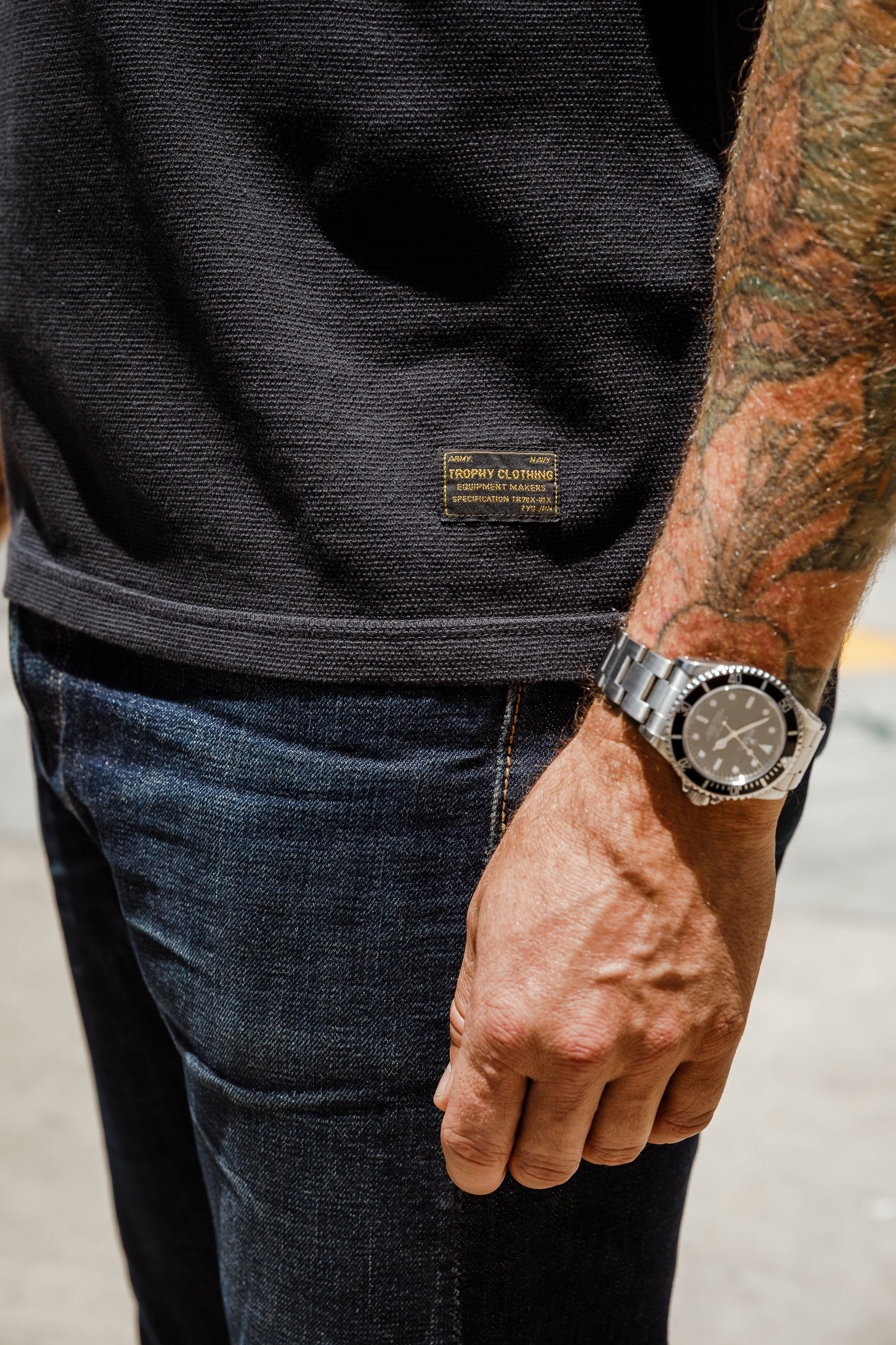 Trophy Clothing - Utility Mil S/S Henley - Charcoal