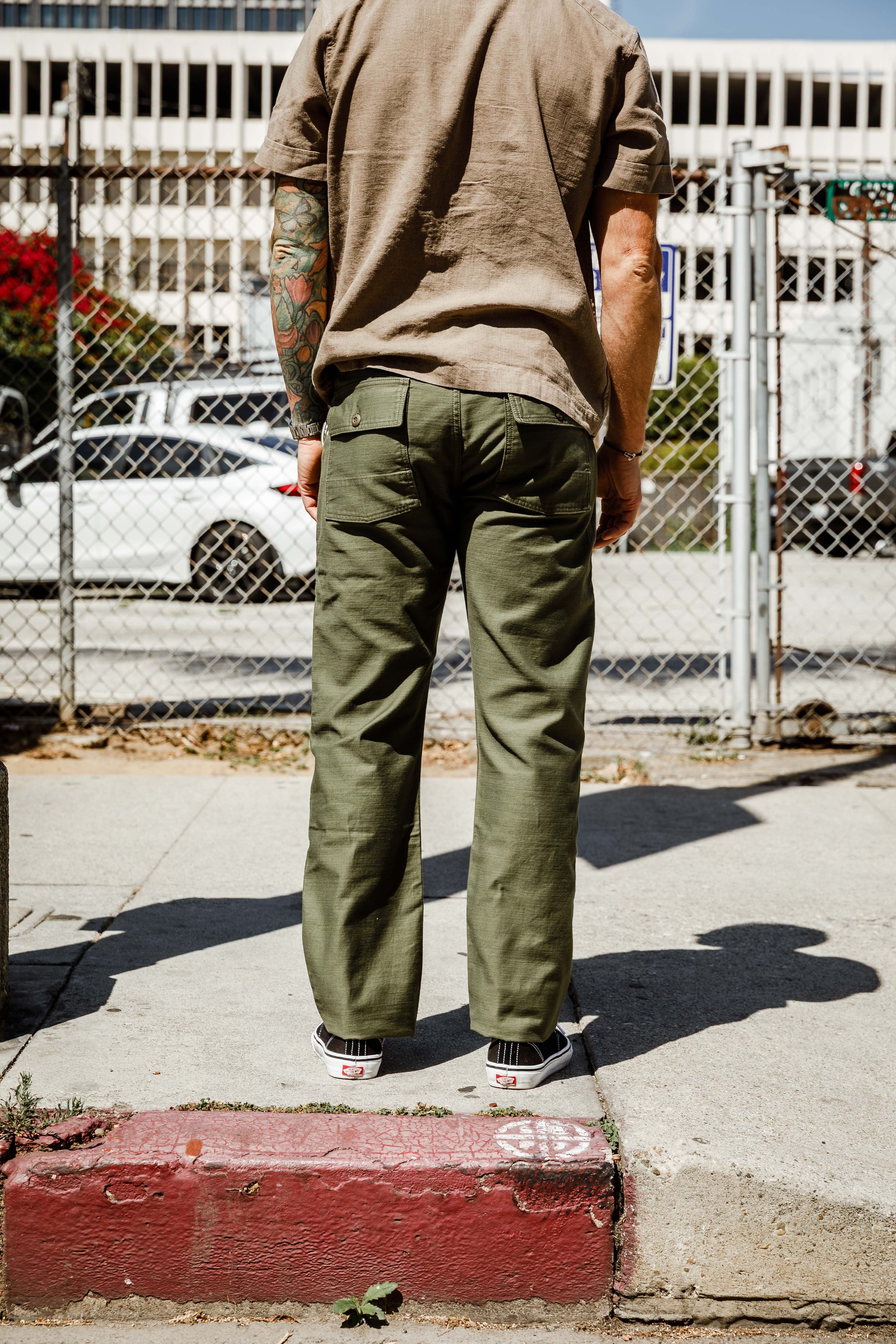 Benzak Denim Developers - BP-07 Loose Fatigue Pant - 10oz Olive Drab Military Twill