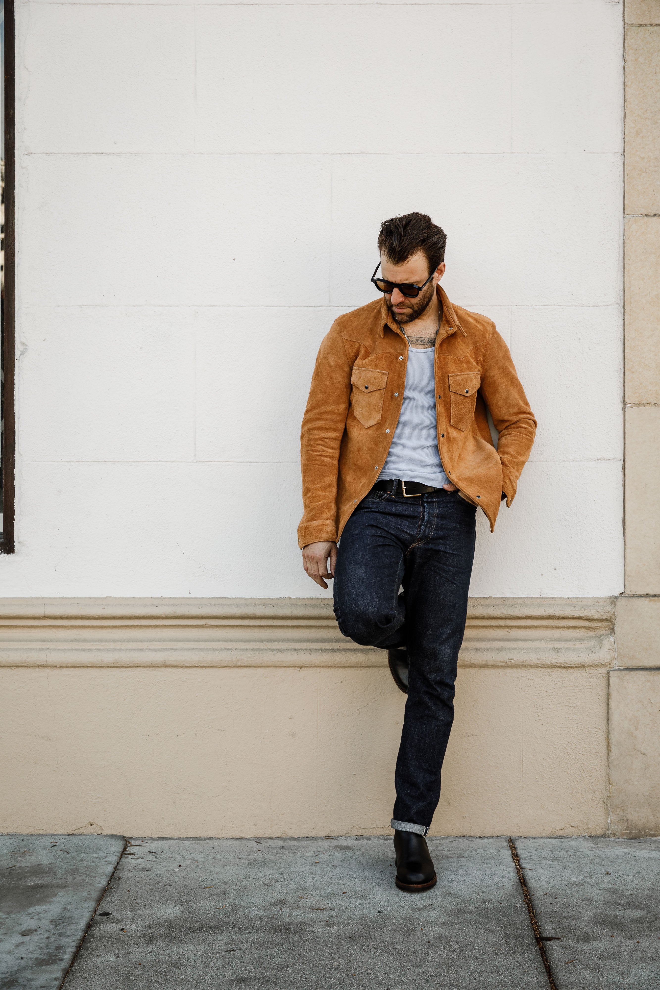 ButterScotch - Rowdy Western Shirt - Tan Roughout