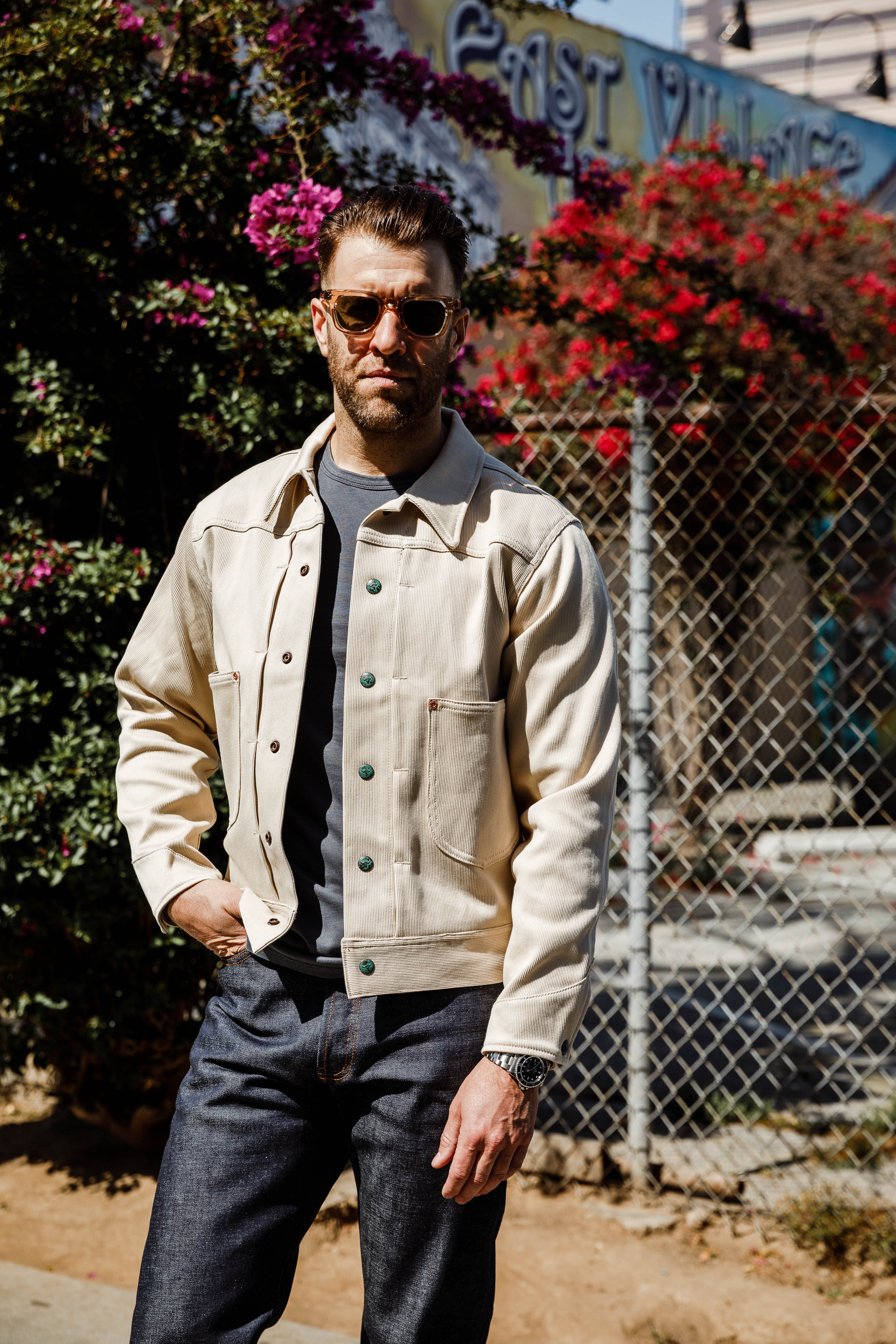 Wythe - Two Pocket Ranch Jacket - Off White