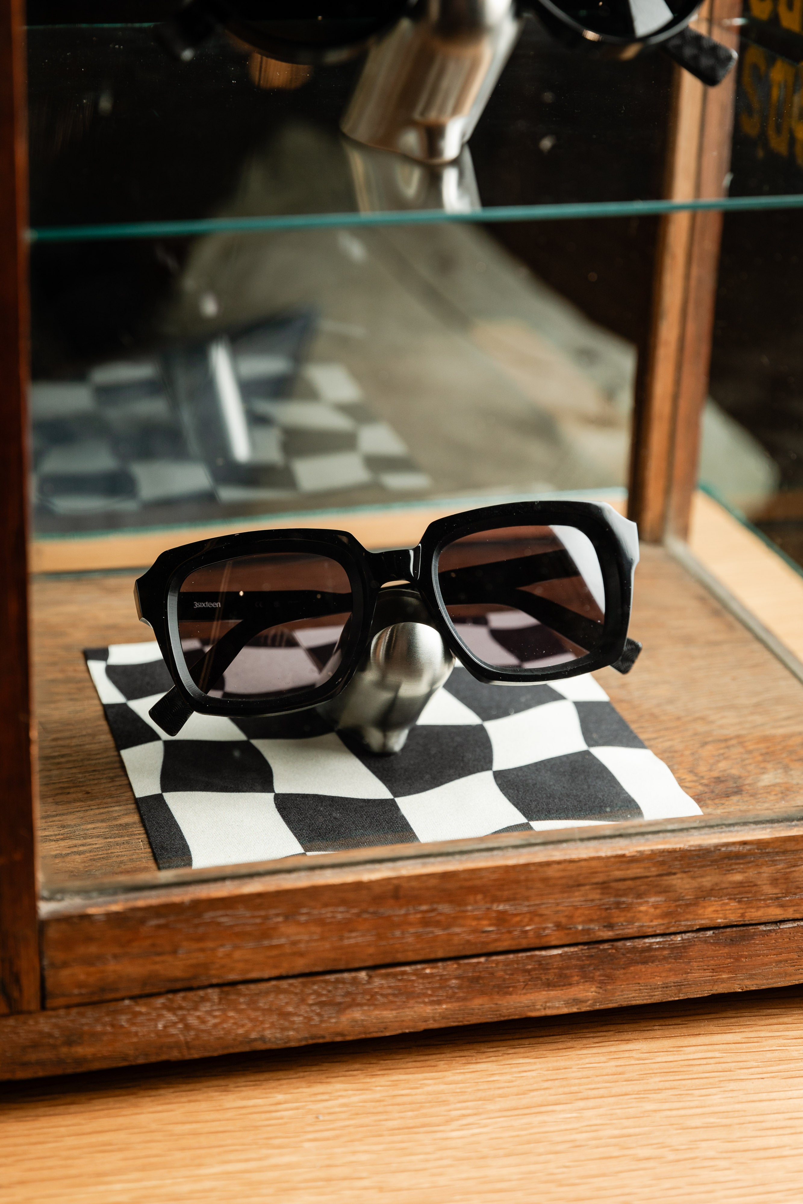 3sixteen - Square - SP-02 Sunglasses - Black / Grey