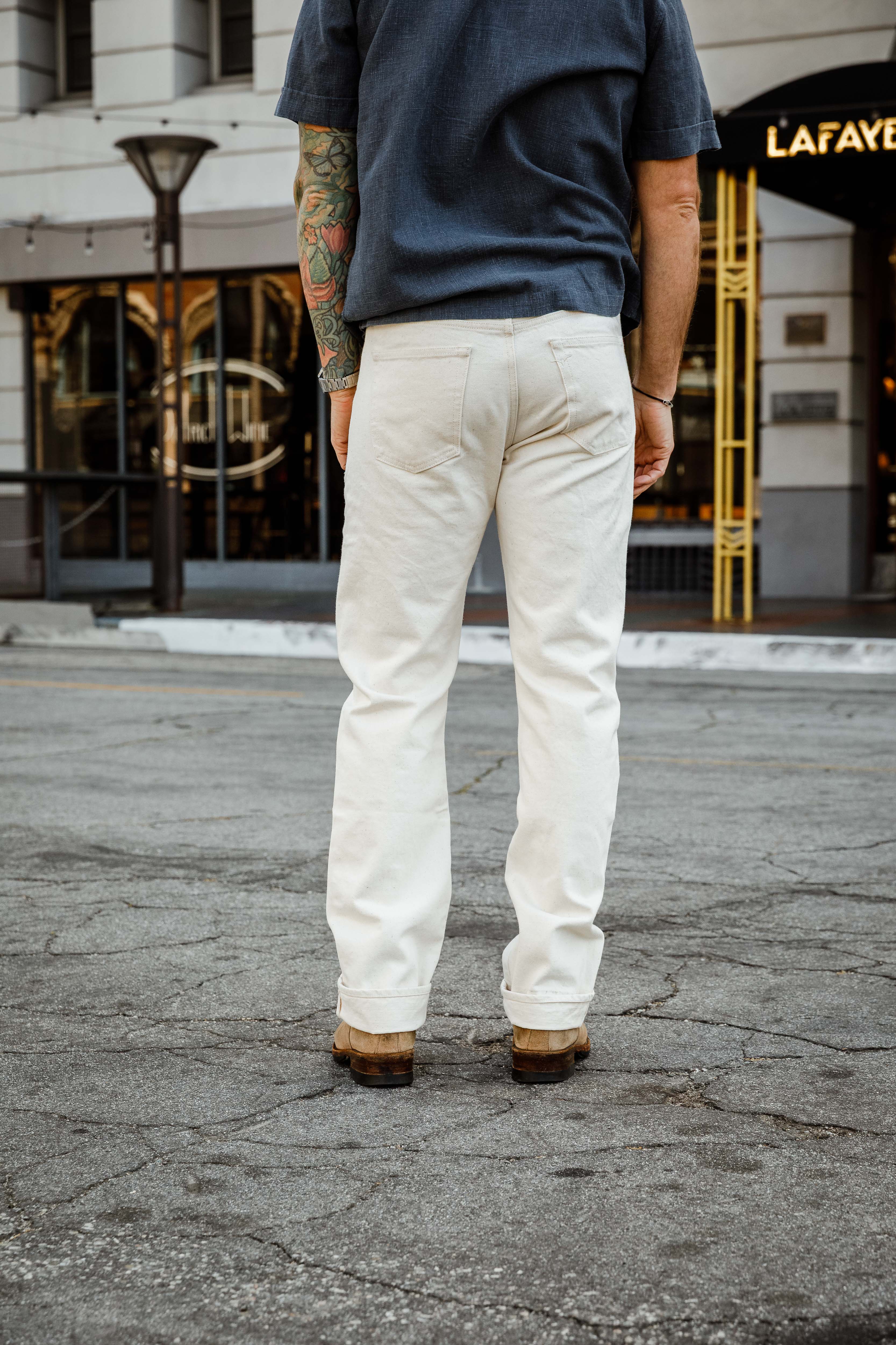 Benzak Denim Developers - B-02 Regular Straight - 14 oz. Rinsed Ecru Selvedge