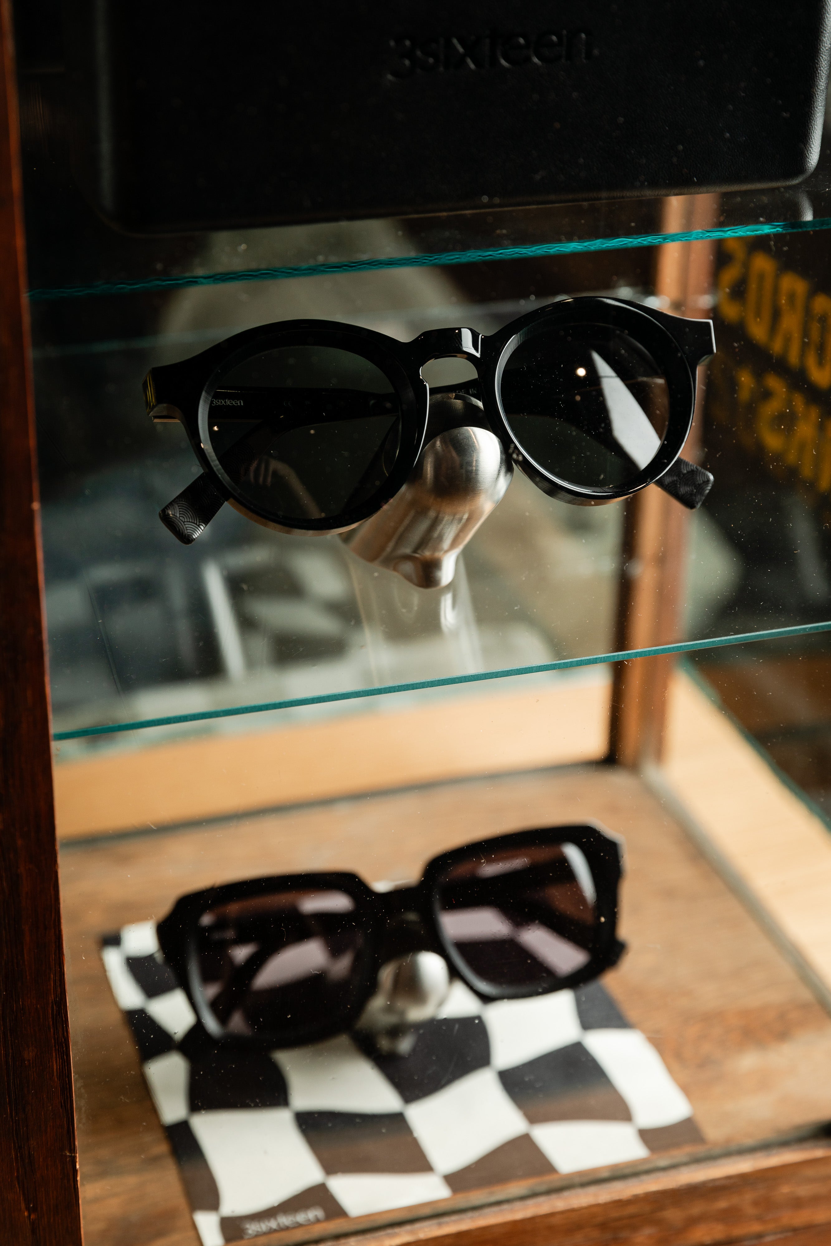 3sixteen - P3 Round - SP-01 Sunglasses - Black/Green
