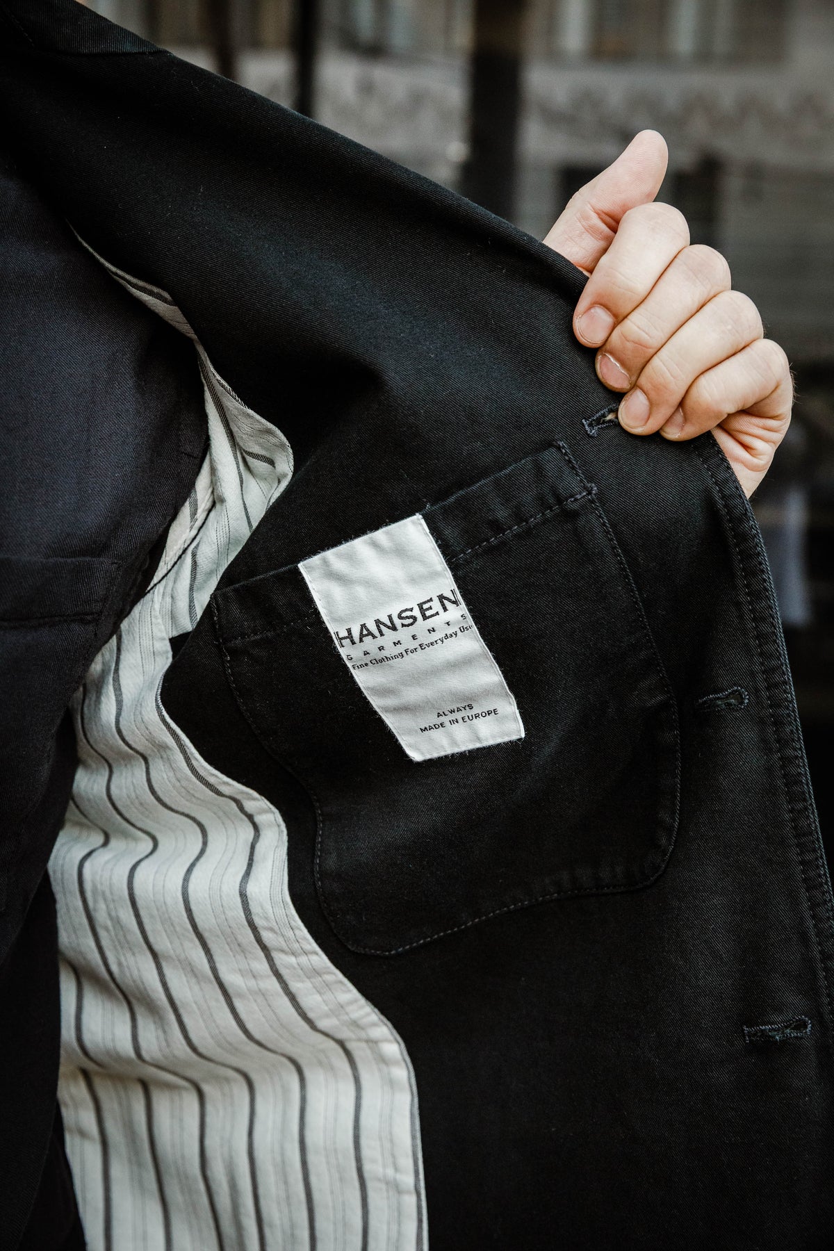 Hansen - Josuf Casual 'Chore' Blazer - Black