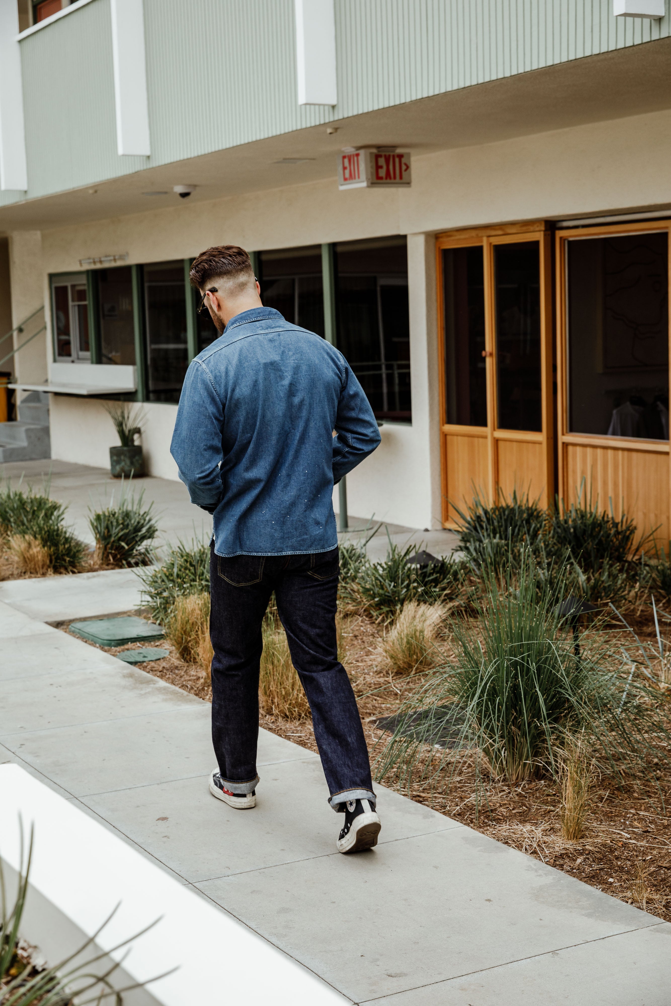 Full Count - 4890HW-19 - 8oz Denim Work Shirt (Hand Washed)