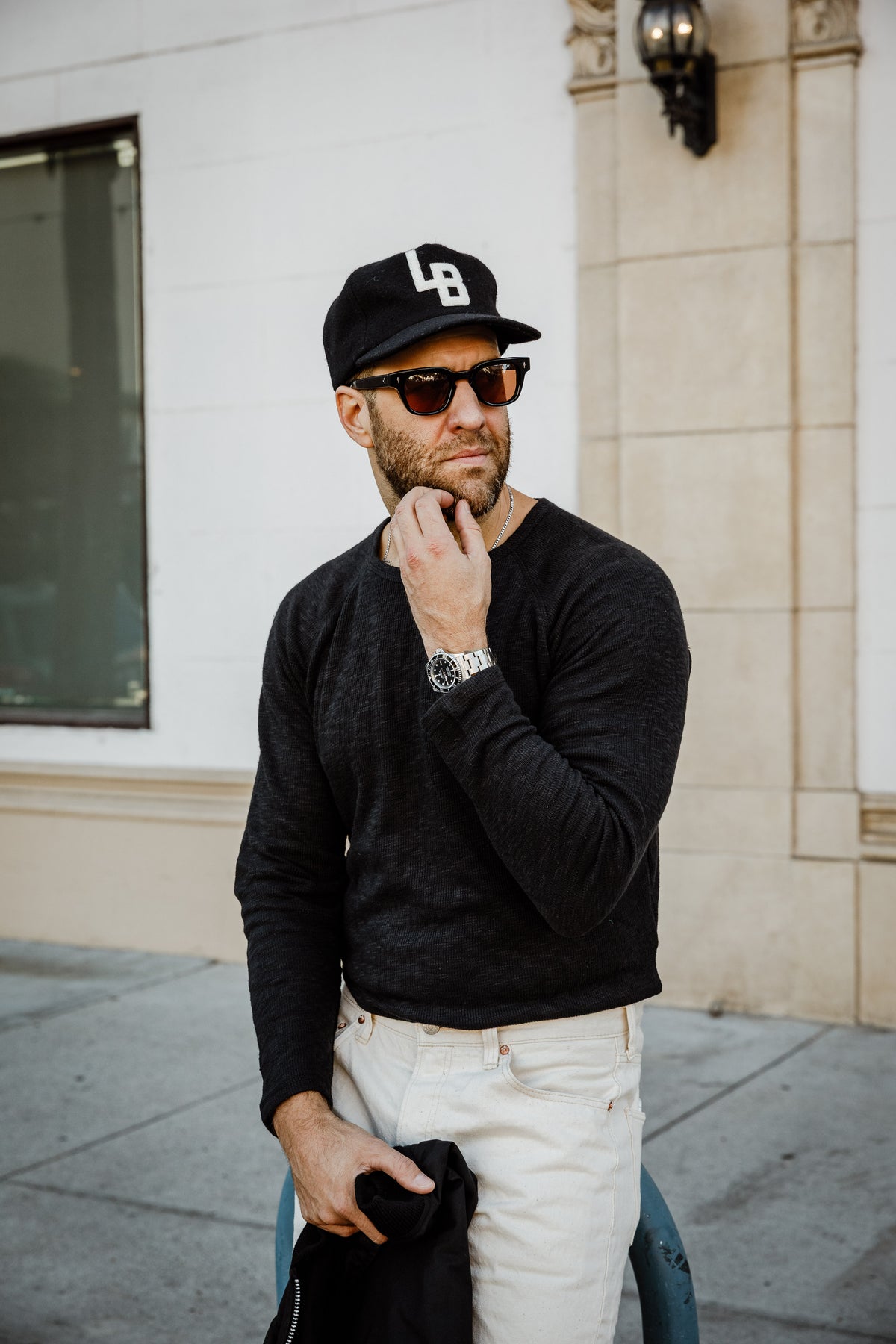 HANSEN - Felix Raglan Long Sleeve - Black