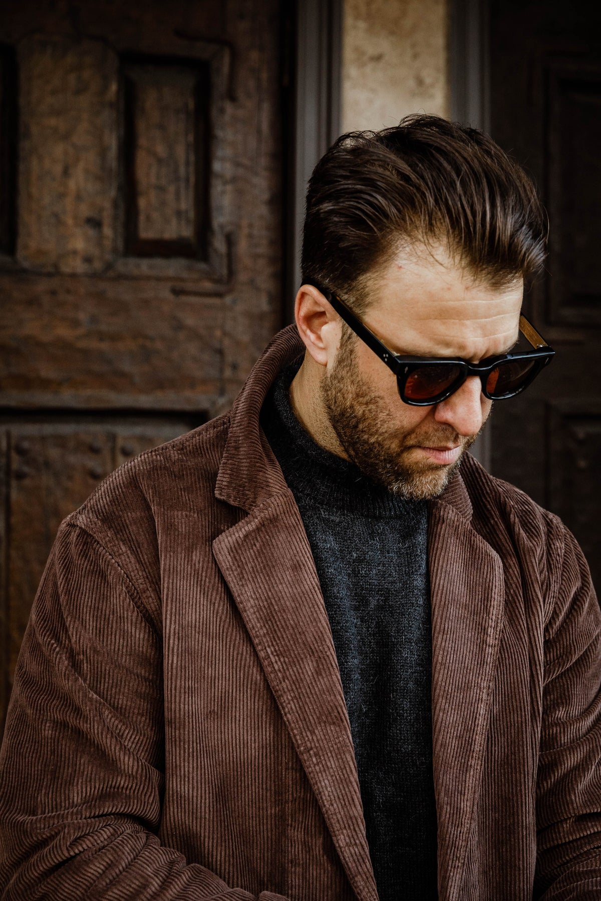 3sixteen - Work Blazer - Brown Corduroy