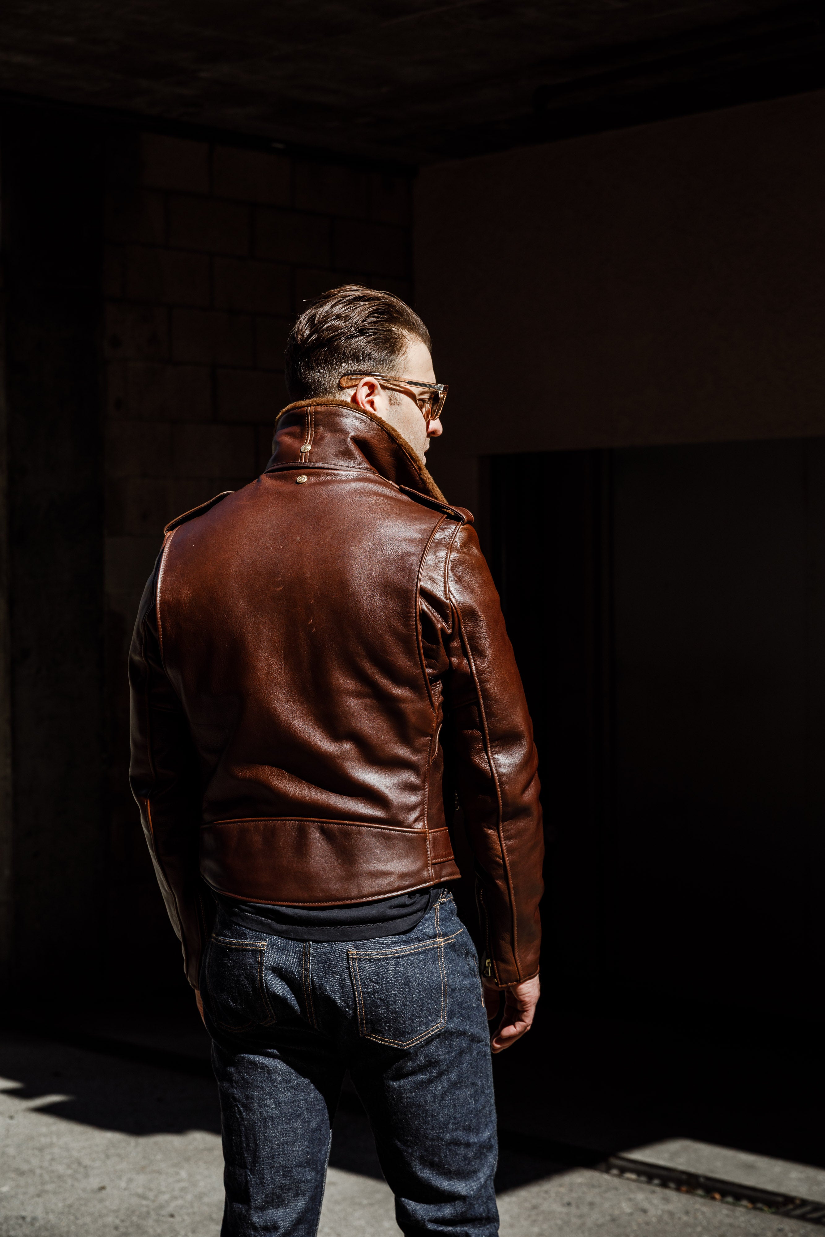 Schott N.Y.C - P656H - Chocolate Brown Horsehide