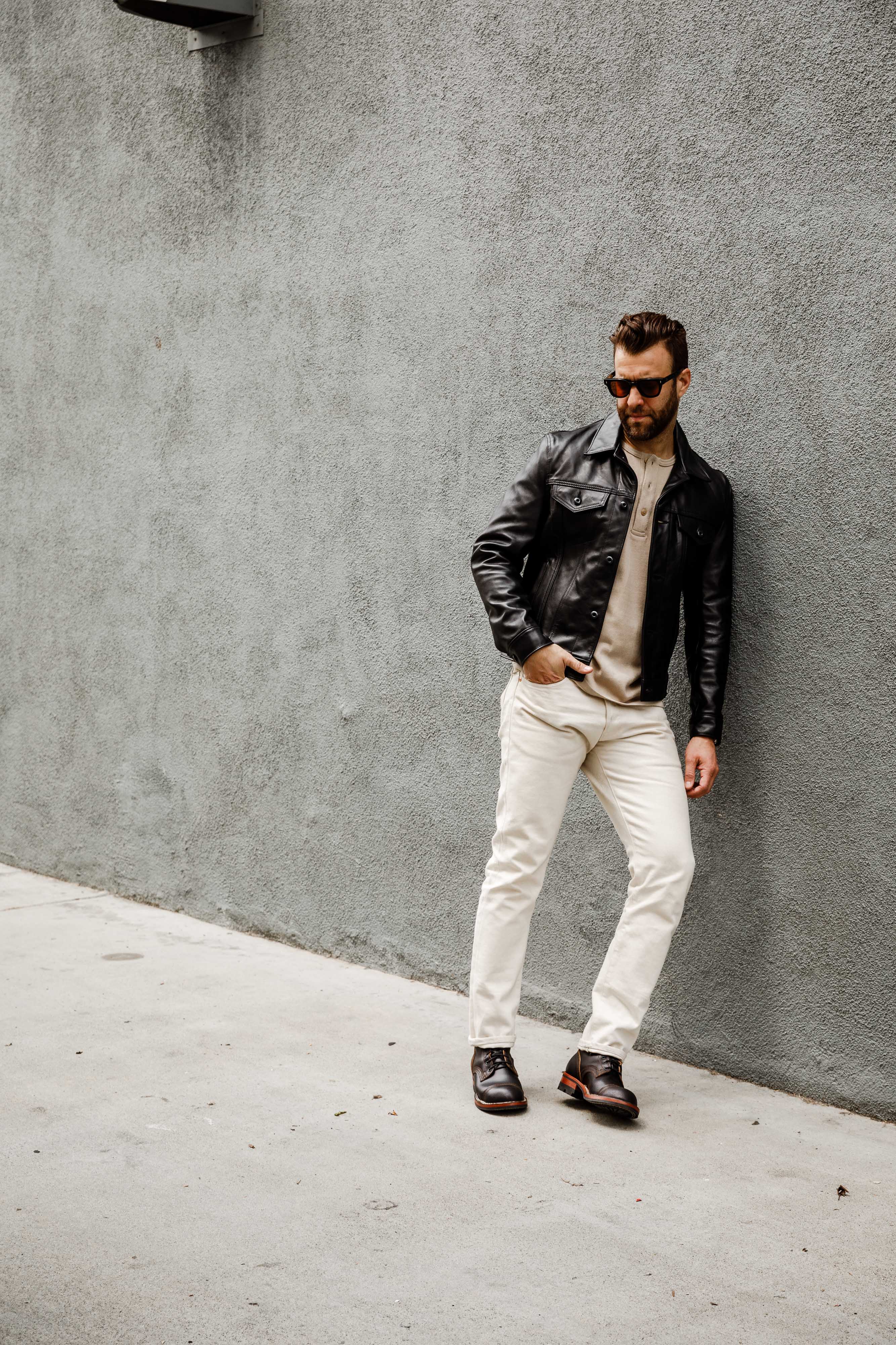 Benzak Denim Developers - B-01 SLIM - 14 oz. Rinsed Ecru Selvedge