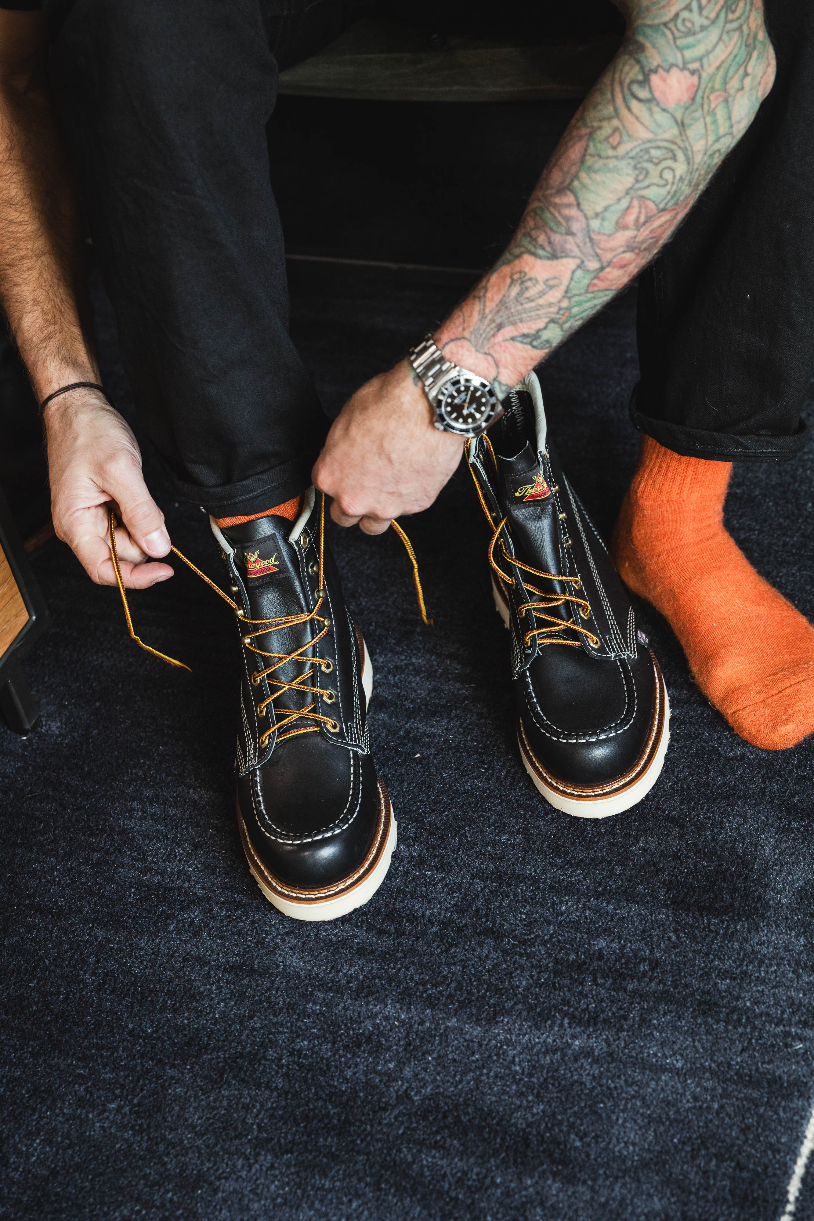 Thorogood Boots - American Heritage 6" Moc Toe - Black