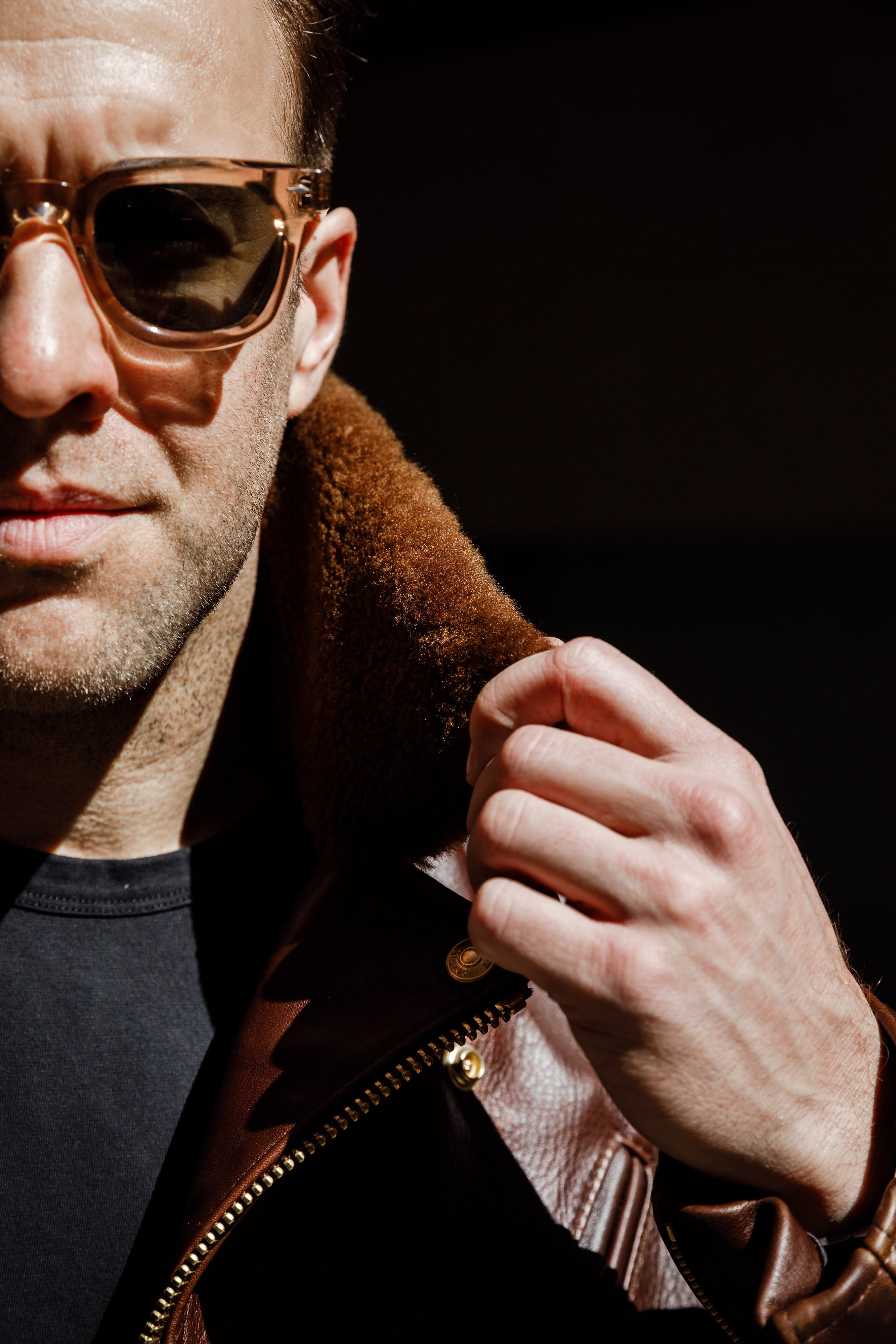 Schott N.Y.C - P656H - Chocolate Brown Horsehide