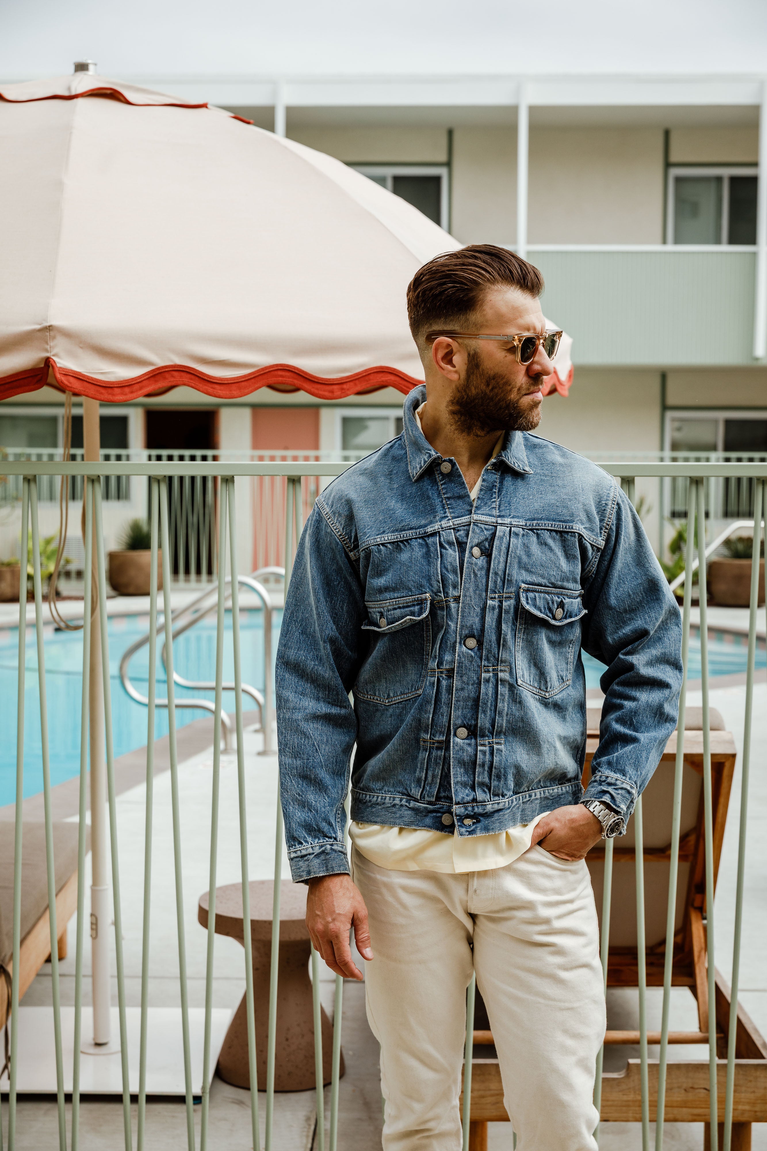 Full Count - 2102 Type 2 Denim Jacket - Dartford Washed Indigo
