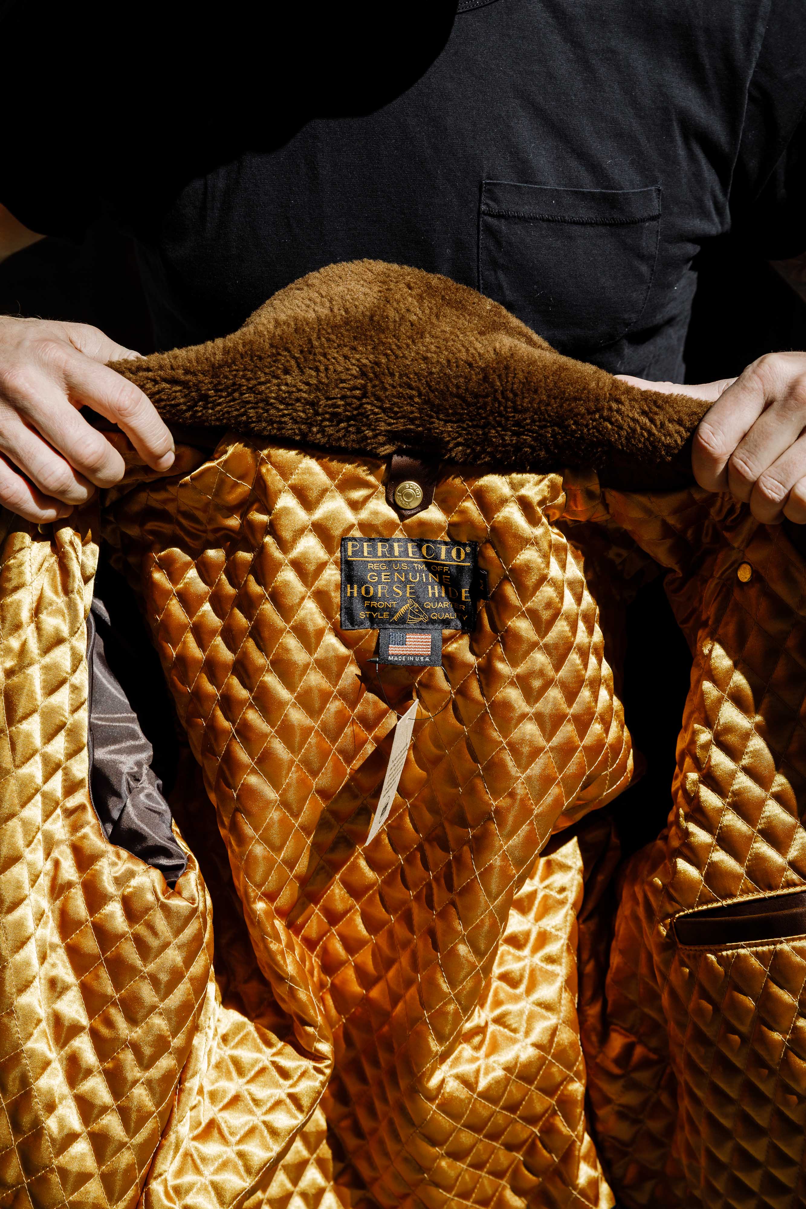 Schott N.Y.C - P656H - Chocolate Brown Horsehide