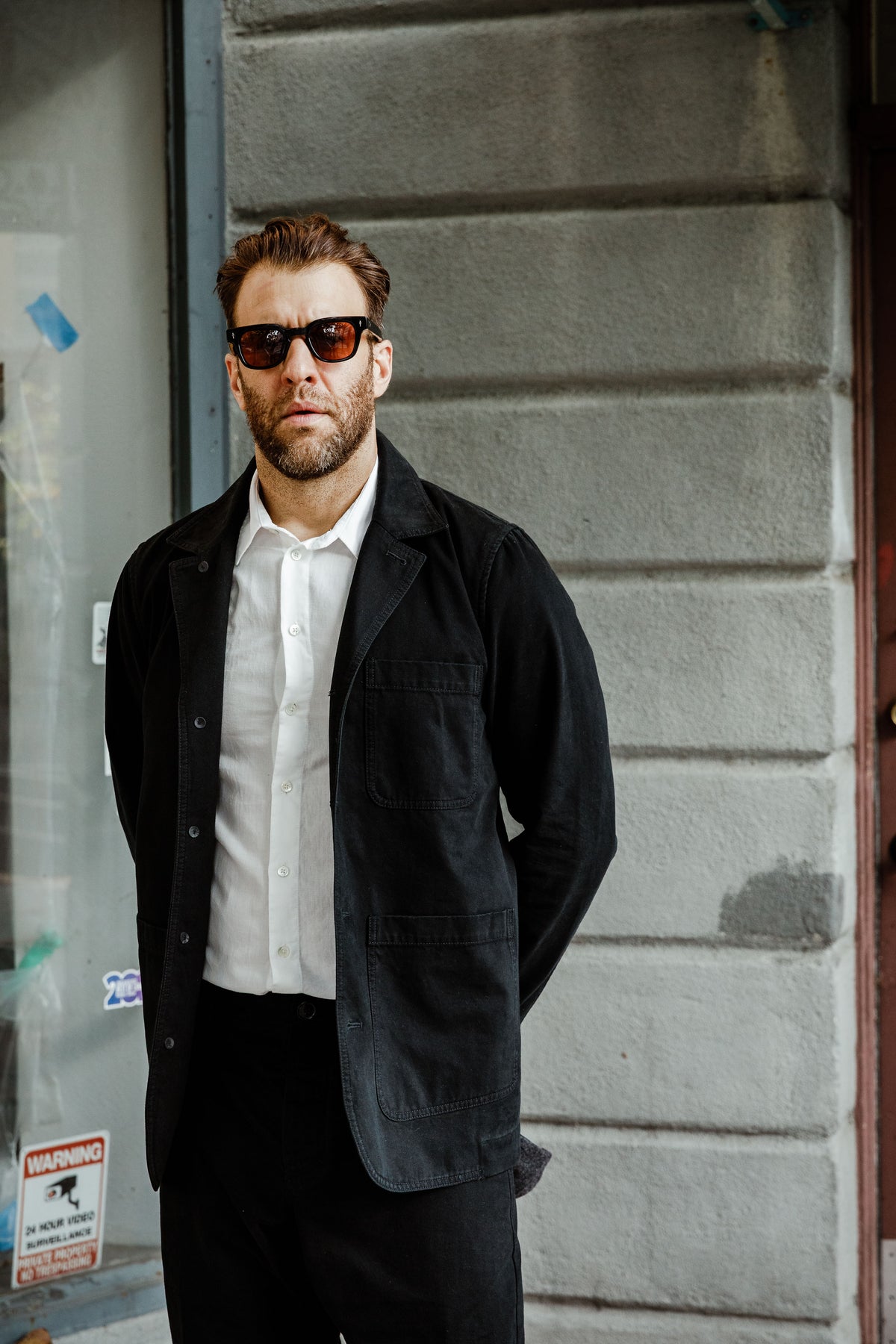 Hansen - Josuf Casual 'Chore' Blazer - Black