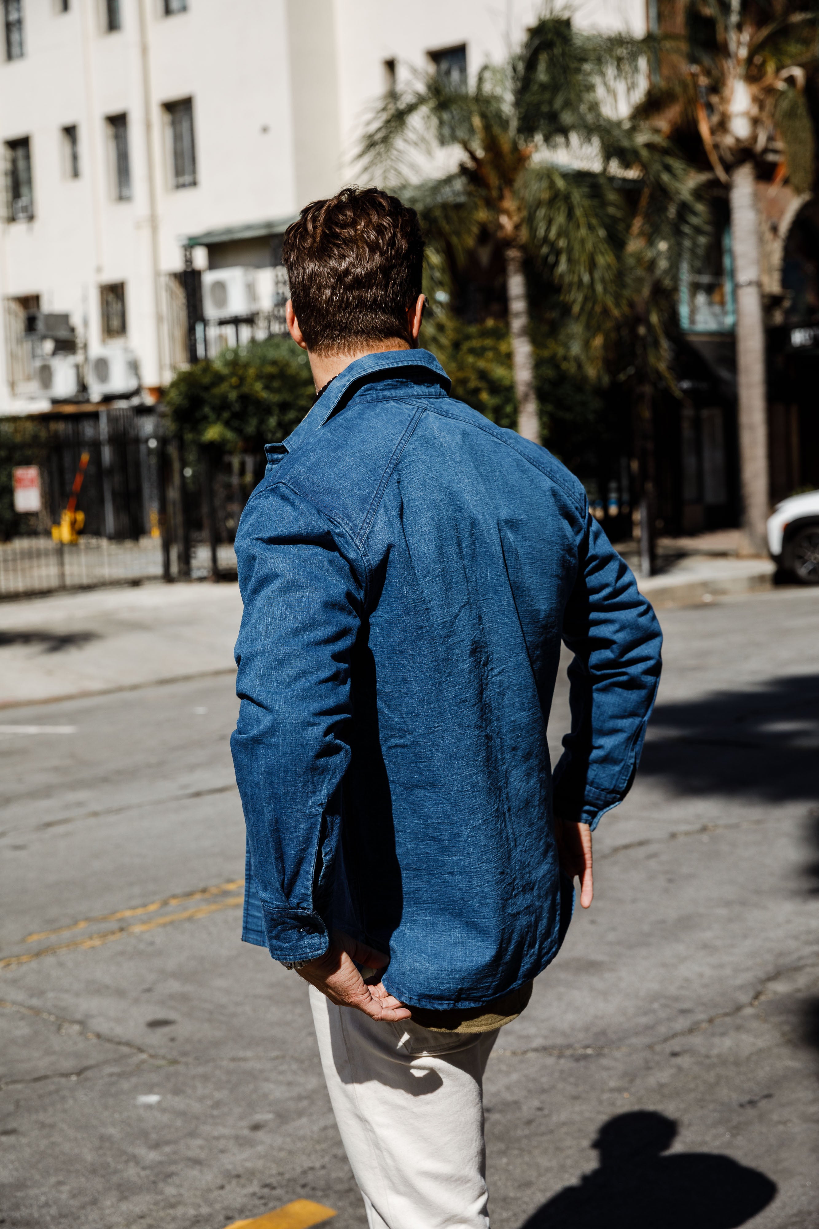3sixteen - USN Overshirt - Stonewashed Indigo Canvas