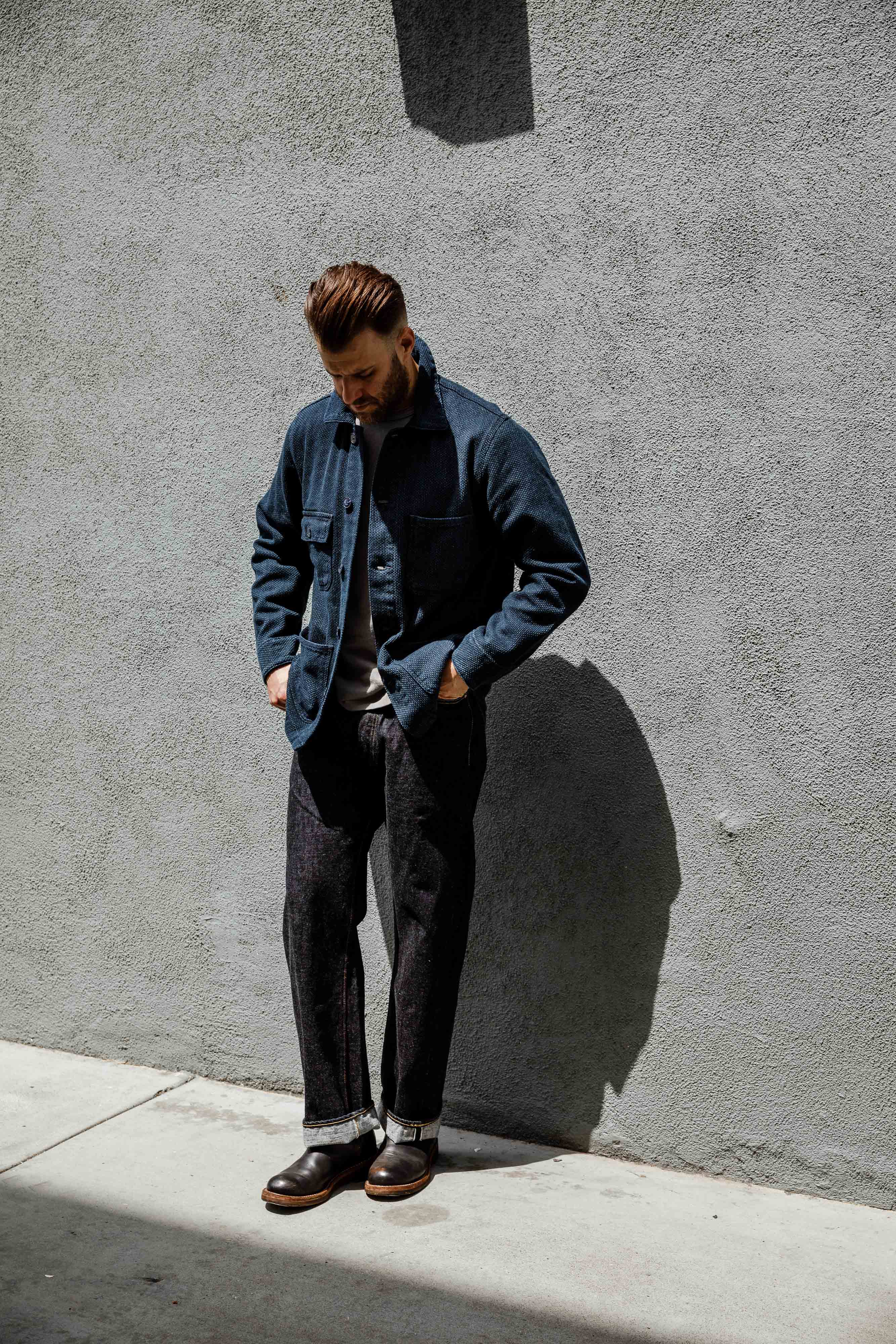 Naked & Famous - Chore Coat - 12.5oz Indigo Sashiko