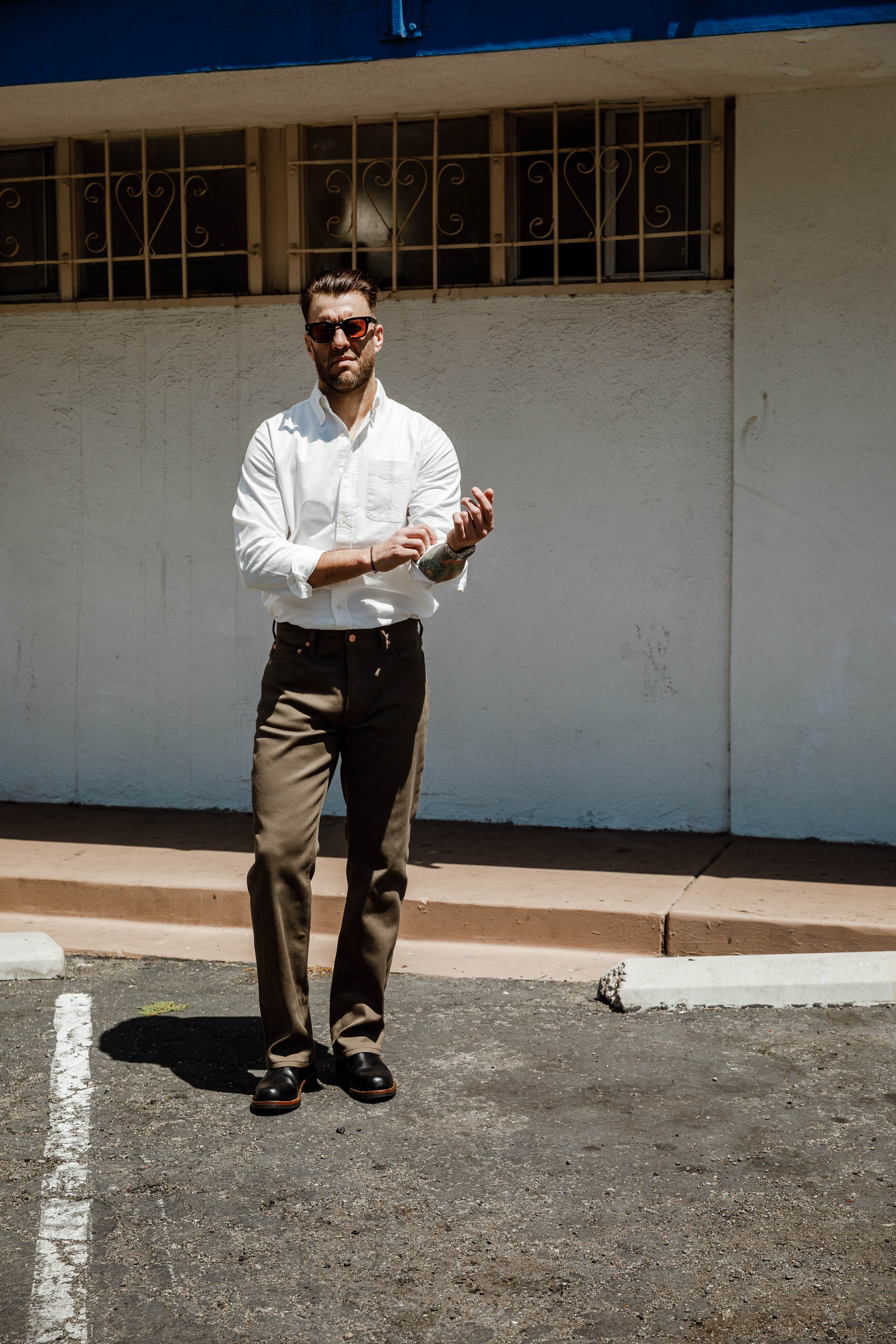 Wythe - 5 Pocket Bedford Cord - Faded Olive