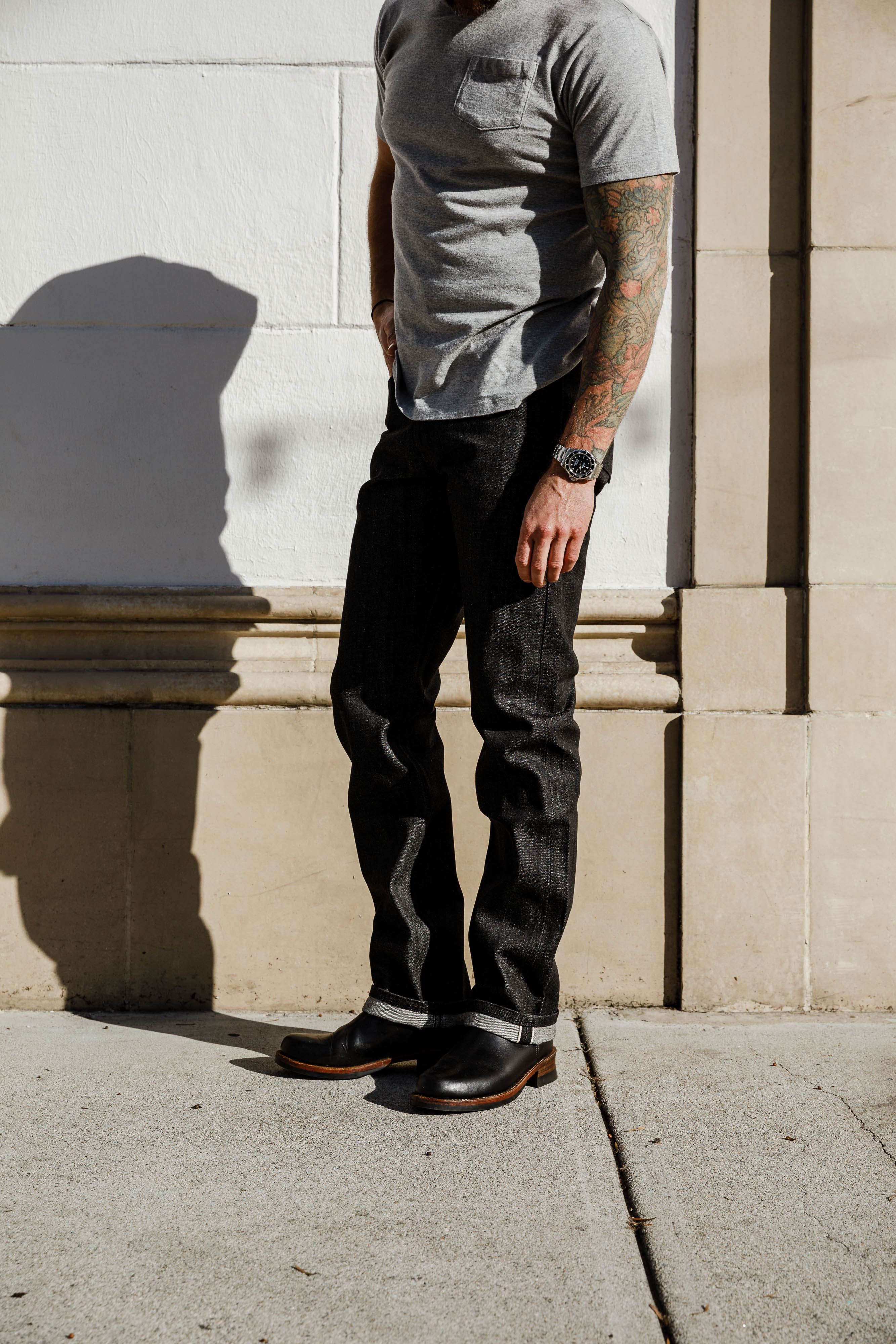 Naked & Famous - True Guy - 15oz Yatagarasu Selvedge - Black