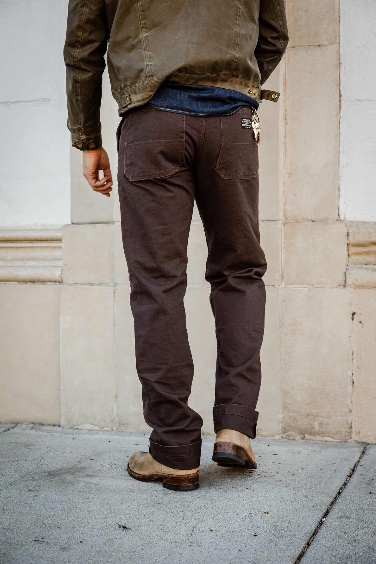 imogene + willie - Hencye Double Knee Pant - Carob