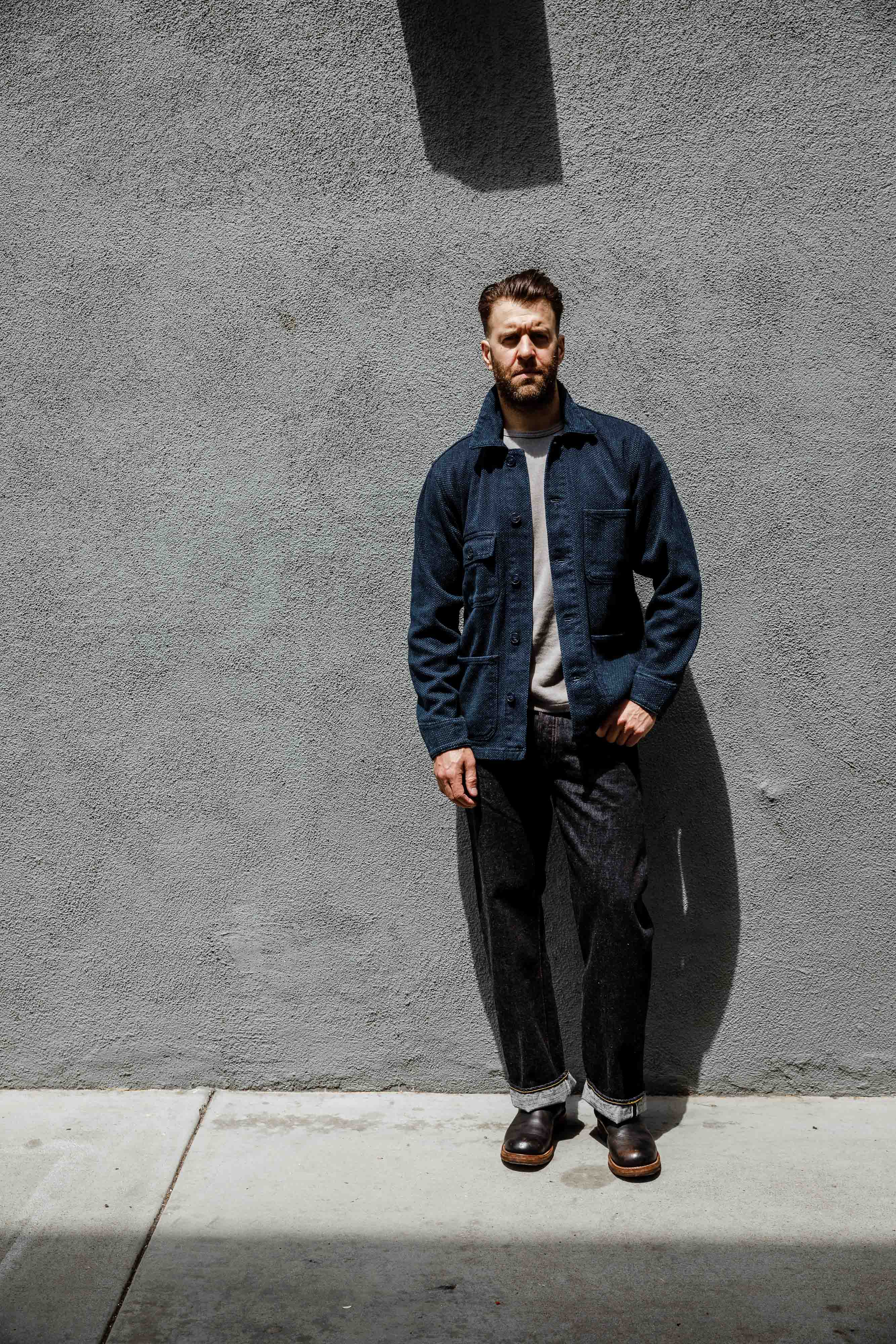 Naked & Famous - Chore Coat - 12.5oz Indigo Sashiko