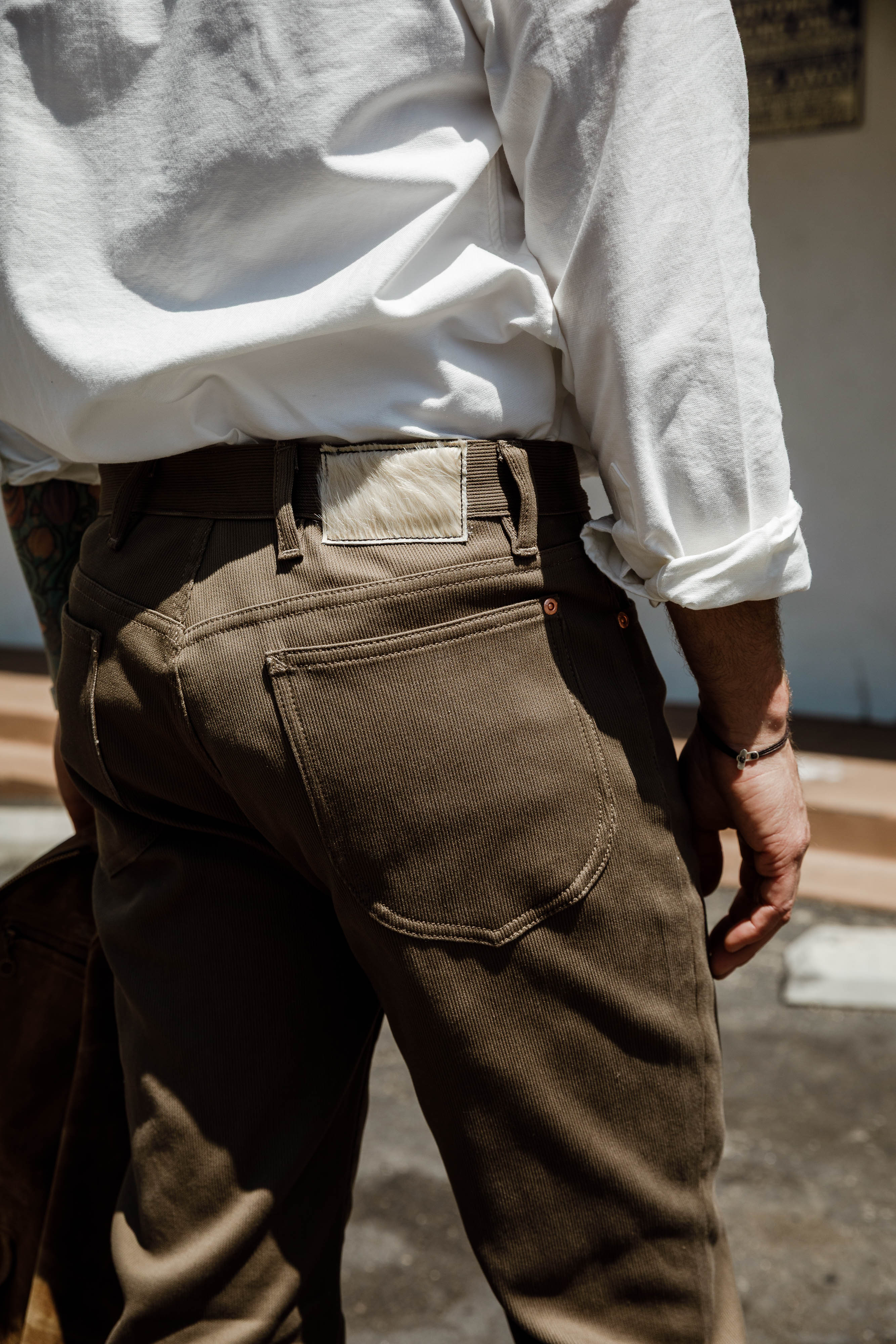 Wythe - 5 Pocket Bedford Cord - Faded Olive