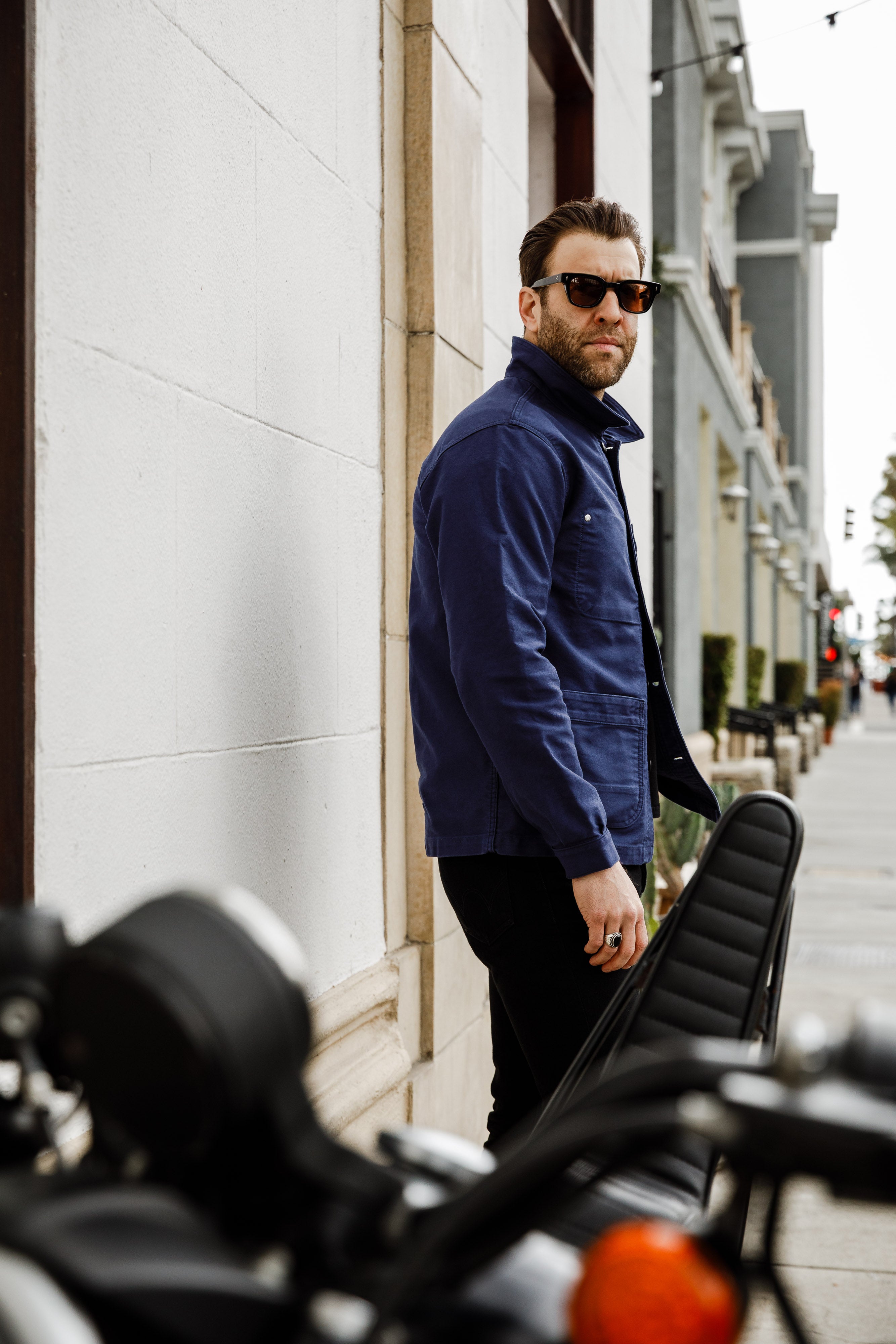 Benzak Denim Developers - BWJ-03 French Workwear Jacket - 11oz "Worker Blue" Moleskin