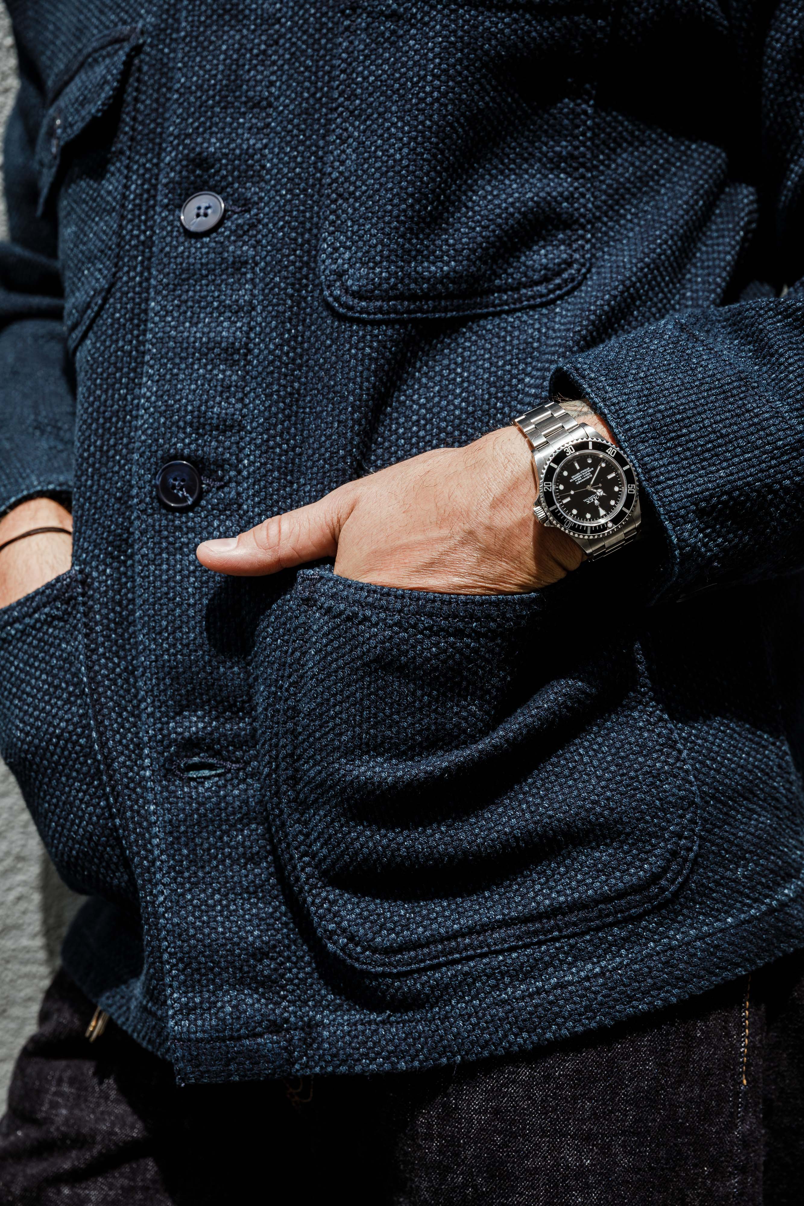 Naked & Famous - Chore Coat - 12.5oz Indigo Sashiko