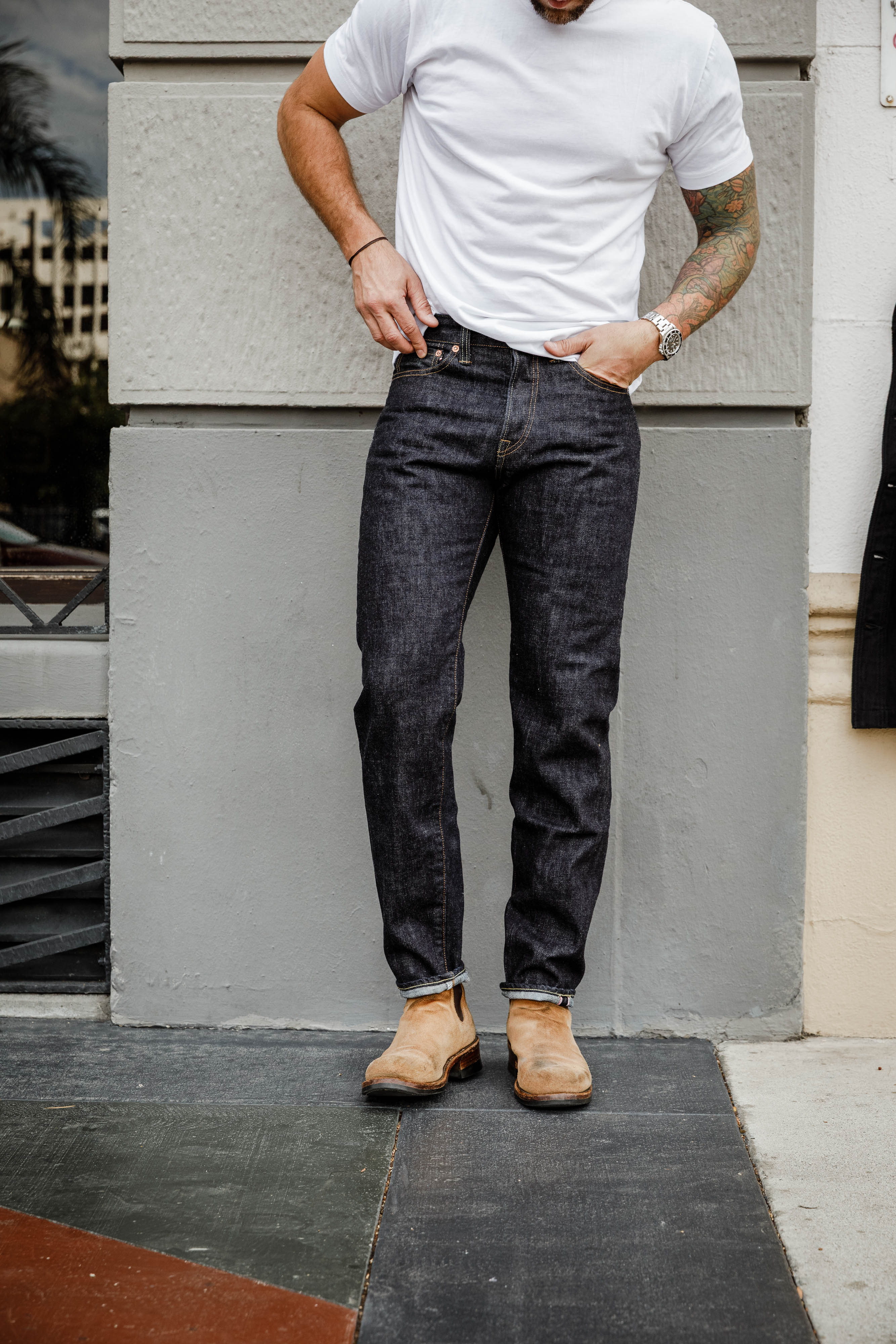 Momotaro - MMJB0201 "Classic" 15.7oz Indigo Selvedge Denim - Tapered Fit