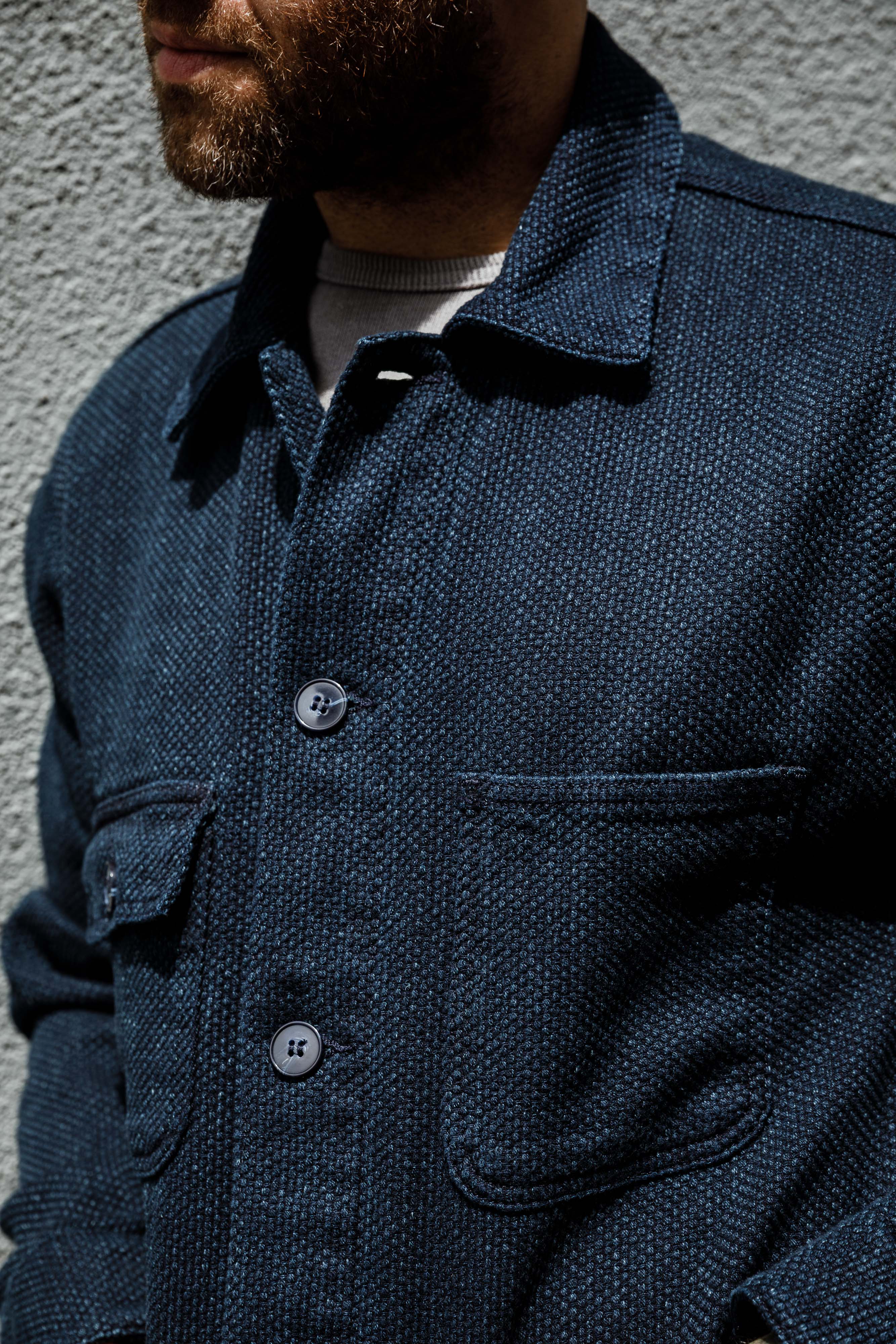Naked & Famous - Chore Coat - 12.5oz Indigo Sashiko