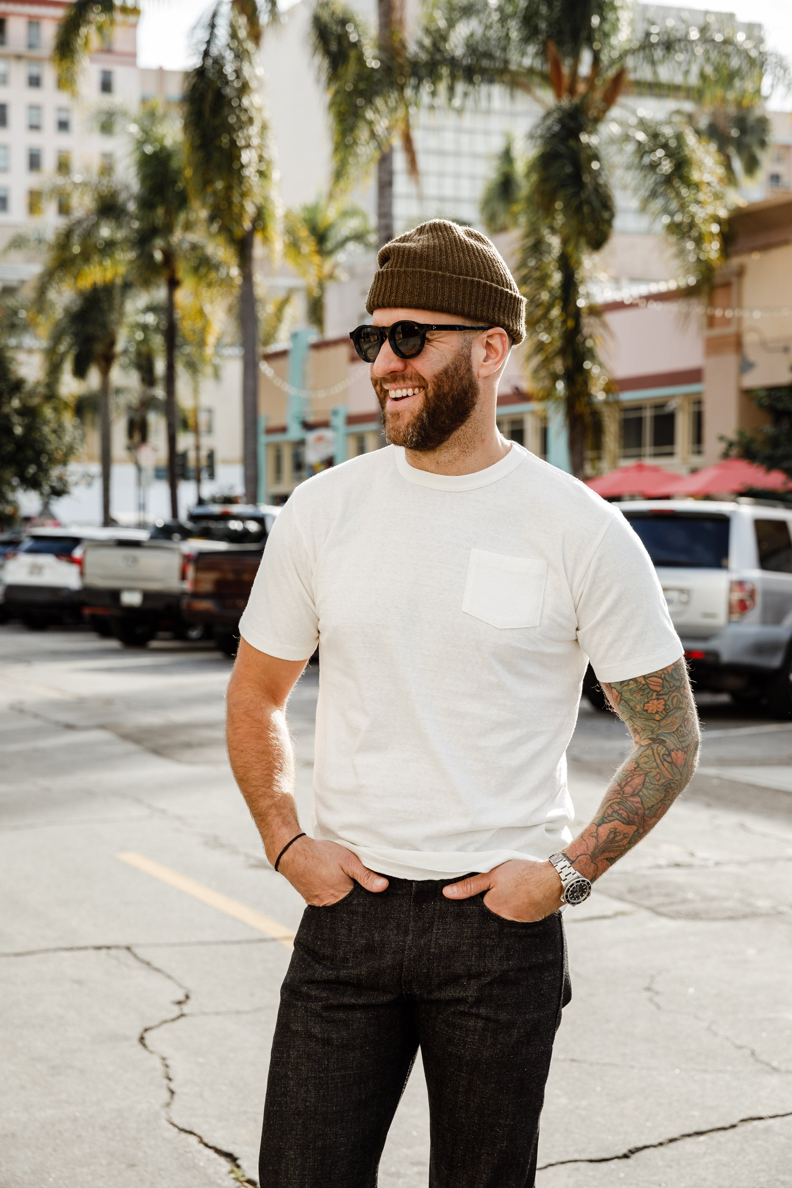 Sunray Sportswear - Hanalei Pocket T-Shirt - Off White