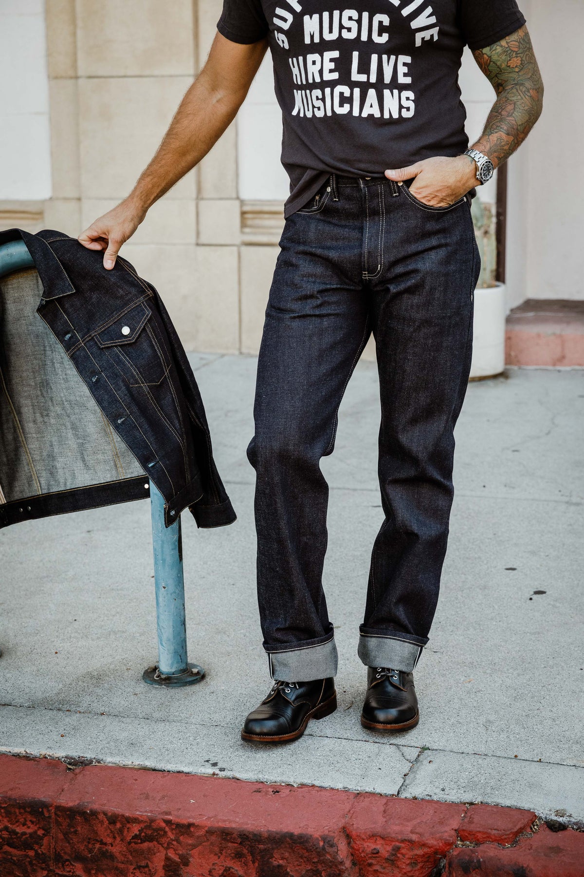 Naked & Famous - True Guy - FoxFibre® Green Weft Selvedge