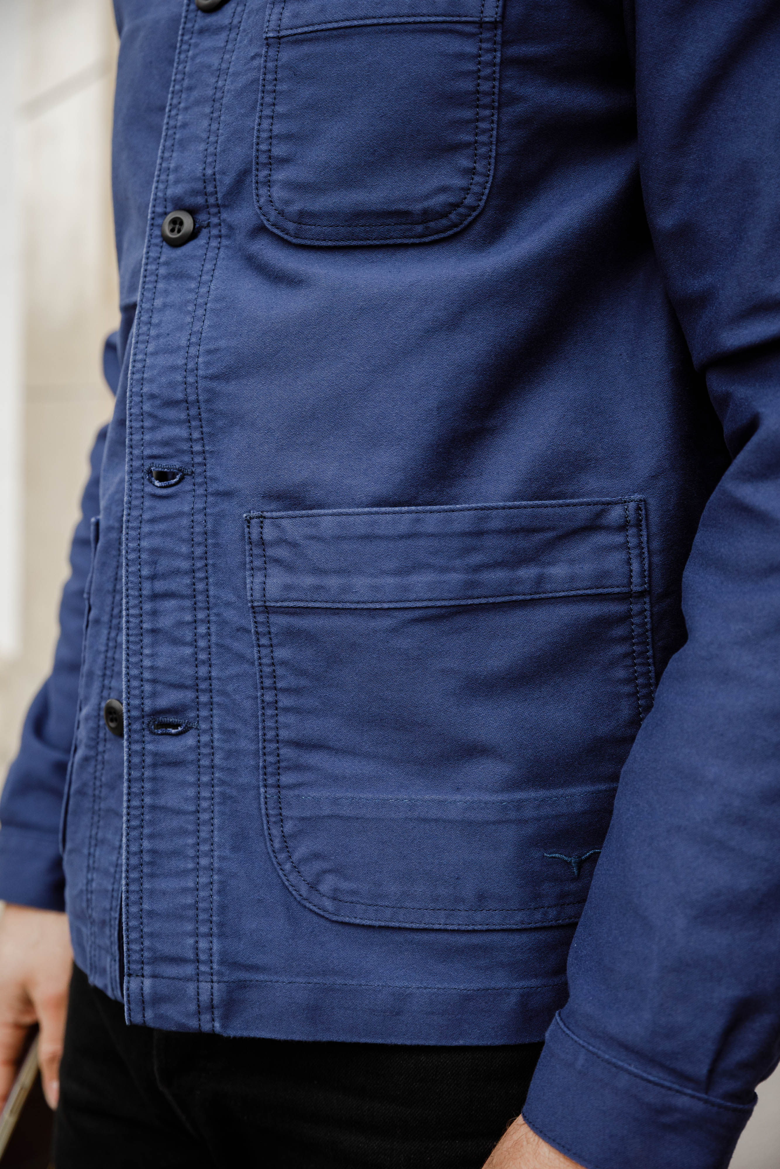 Benzak Denim Developers - BWJ-03 French Workwear Jacket - 11oz "Worker Blue" Moleskin