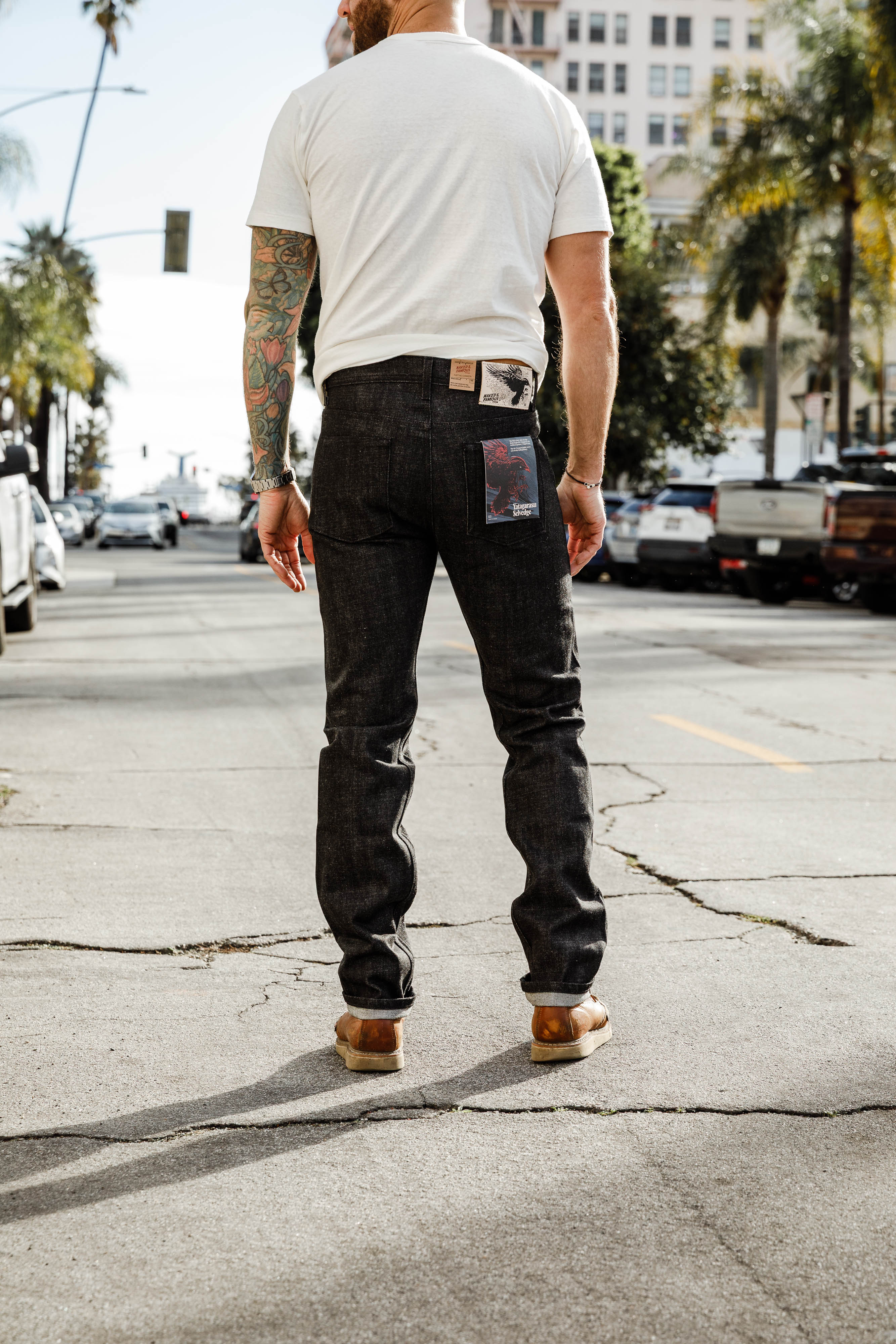 Naked & Famous - Weird Guy - 15oz Yatagarasu Selvedge - Black