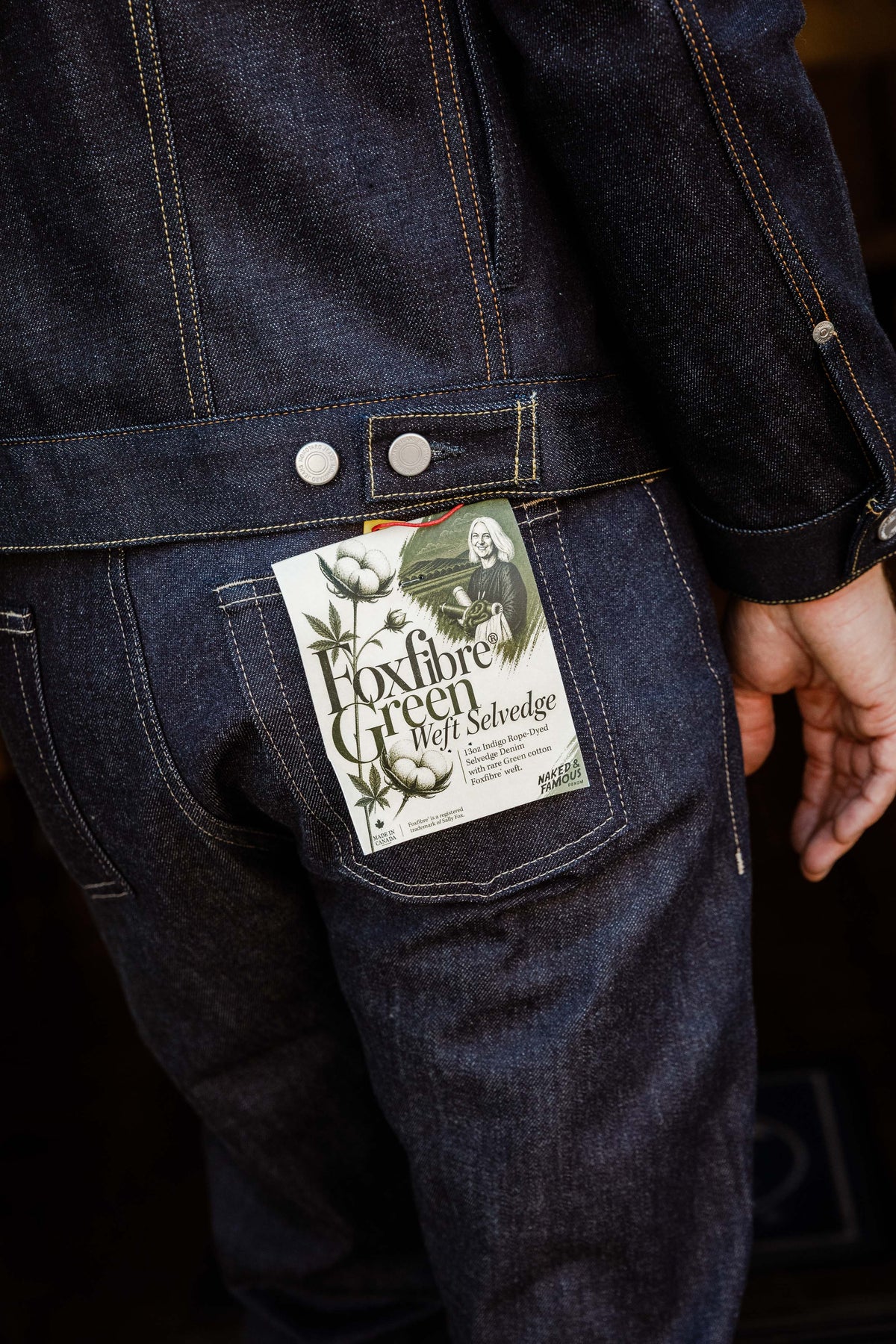 Naked & Famous - True Guy - FoxFibre® Green Weft Selvedge