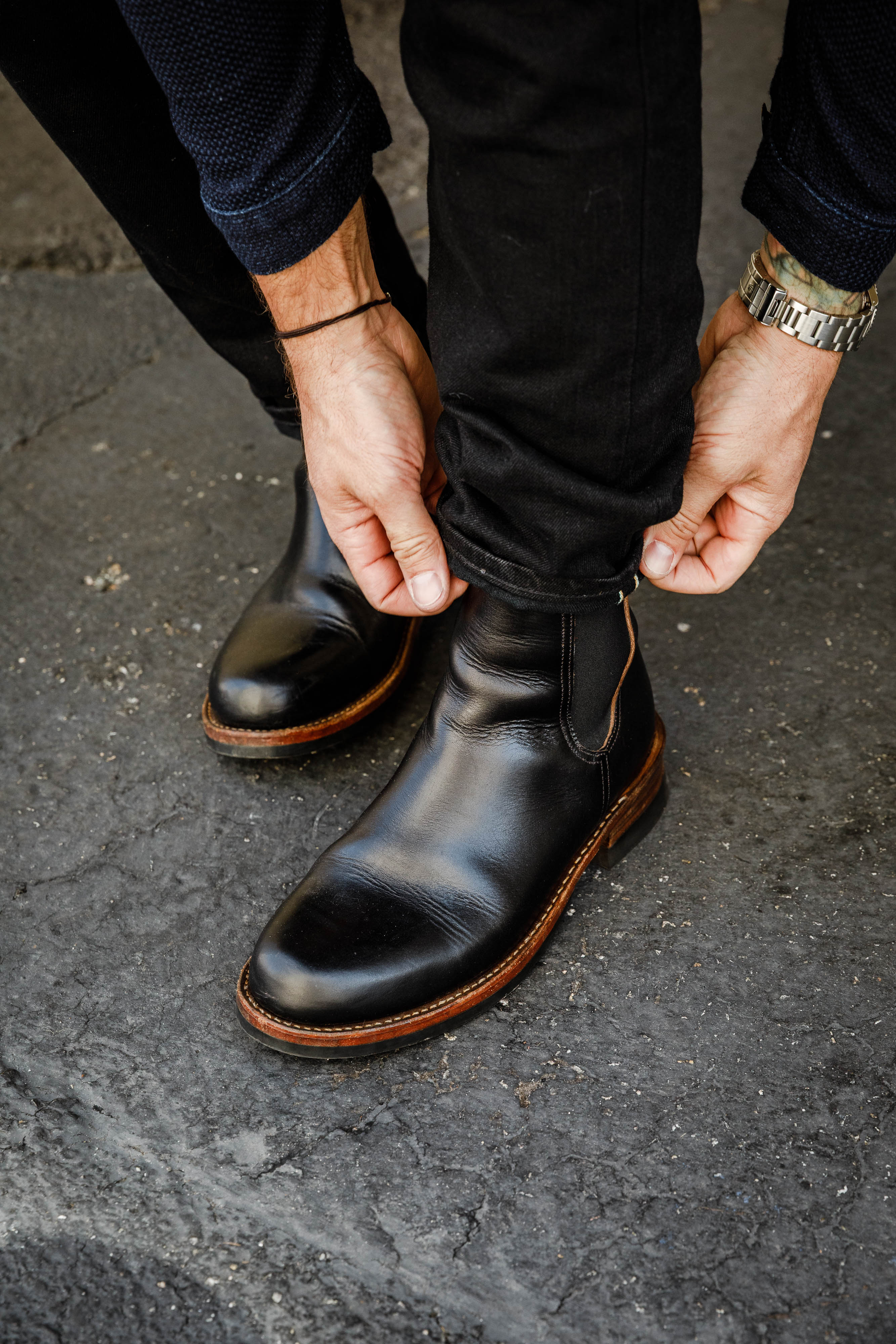 ButterScotch Boots - Clubman Chelsea - Black Chromexcel