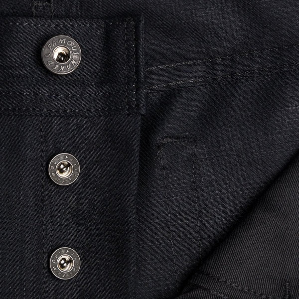 Naked & Famous - Weird Guy - Solid Black Selvedge
