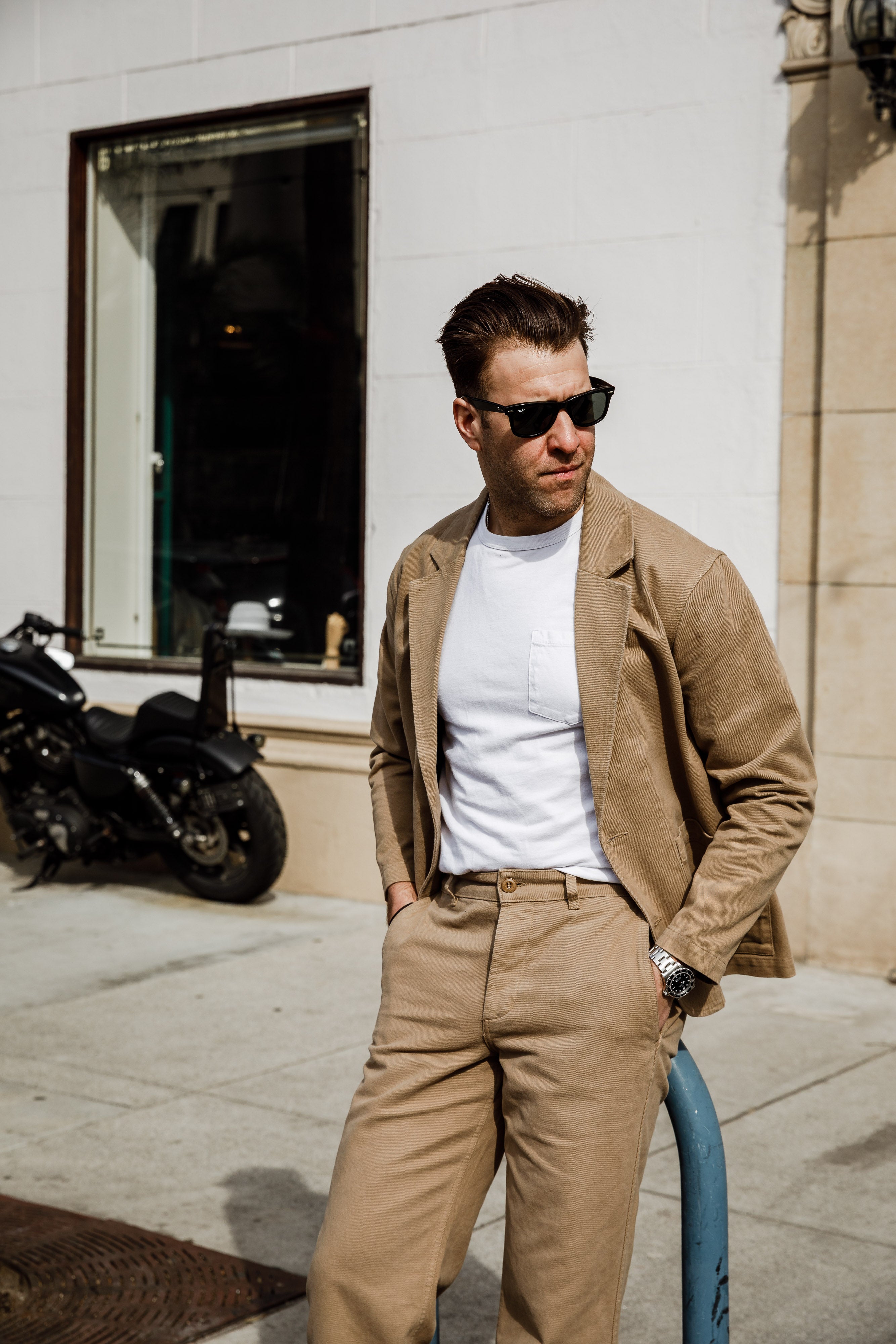 3sixteen - Work Blazer - Khaki Twill