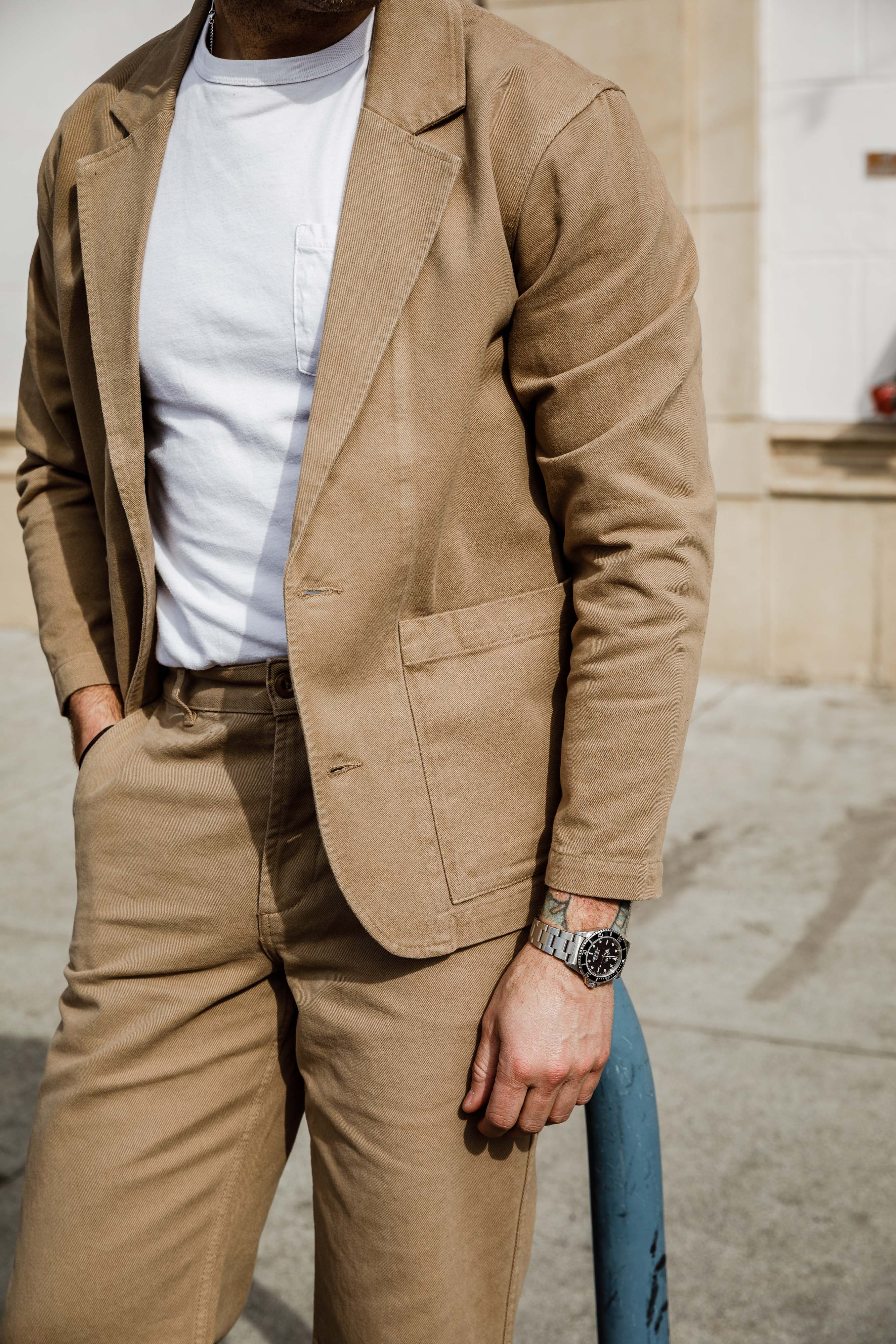 3sixteen - Work Blazer - Khaki Twill