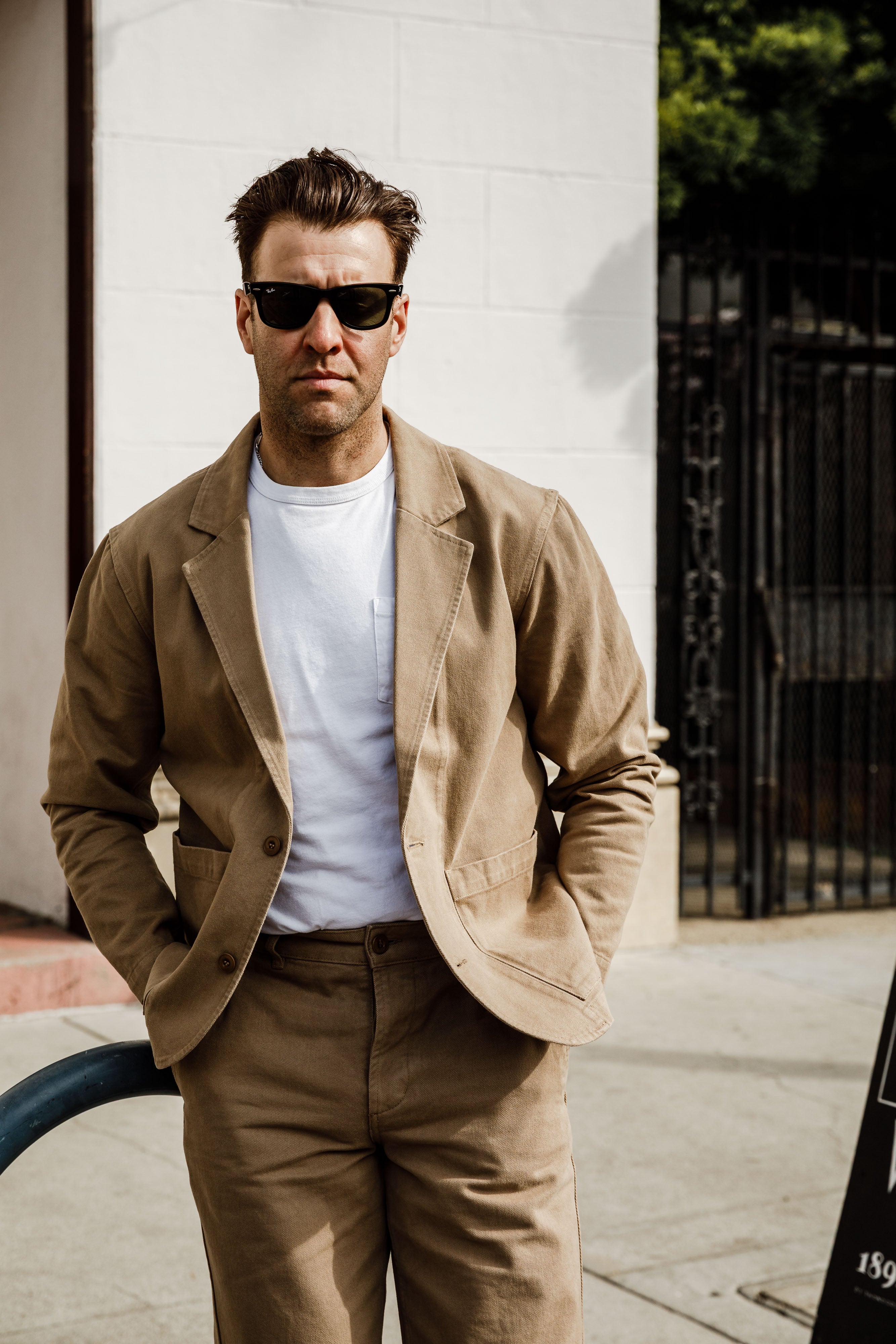 3sixteen - Work Blazer - Khaki Twill