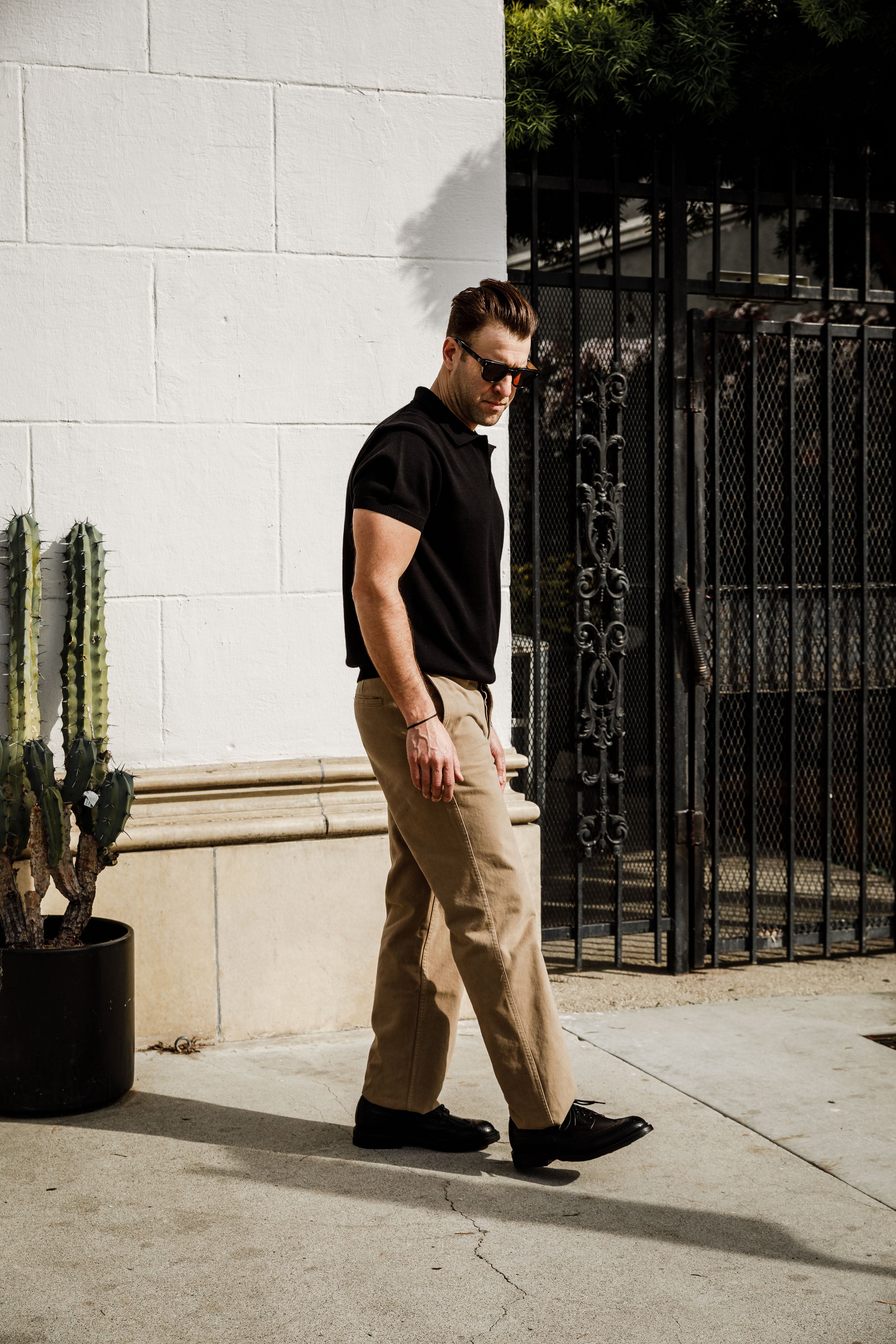 3sixteen - Knit Polo - Black Pima Cotton