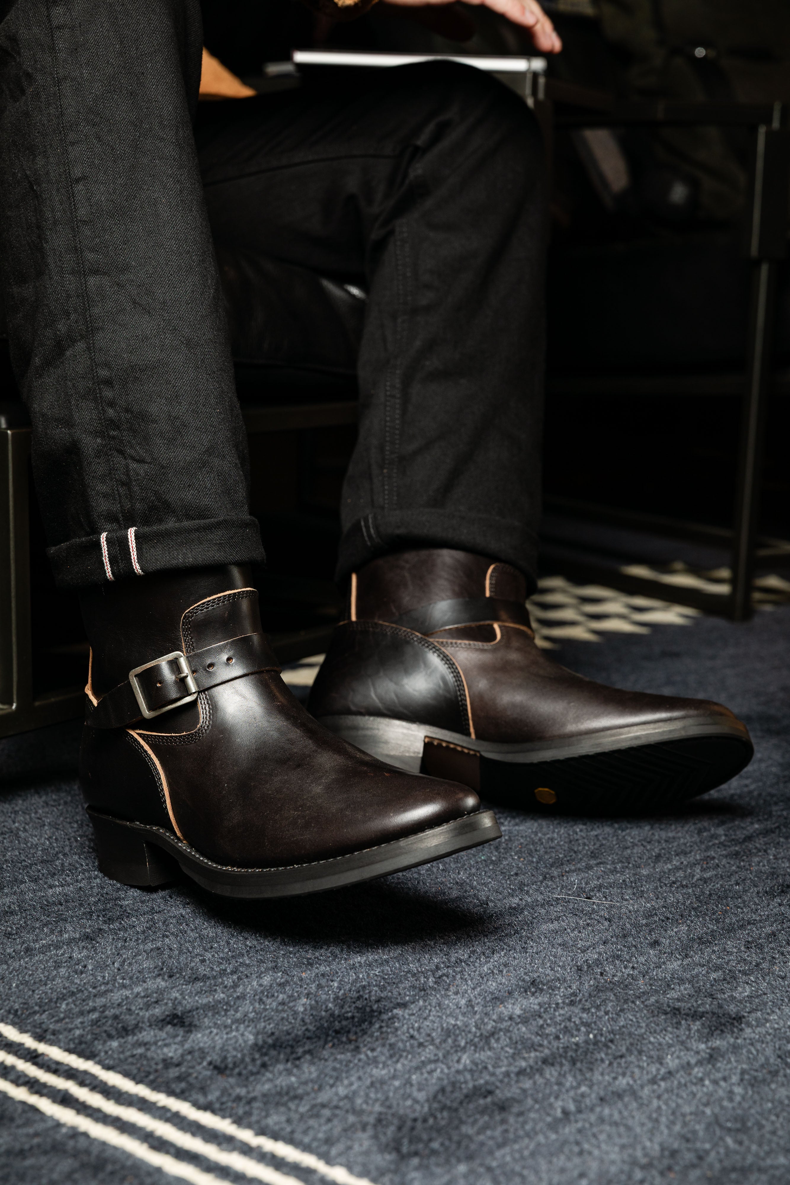Addict Clothes - Horsebutt Engineer Boot - Black
