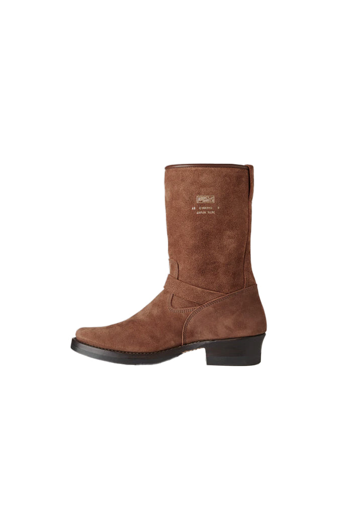 Addict Clothes - Steer Suede Engineer Boot - Brown
