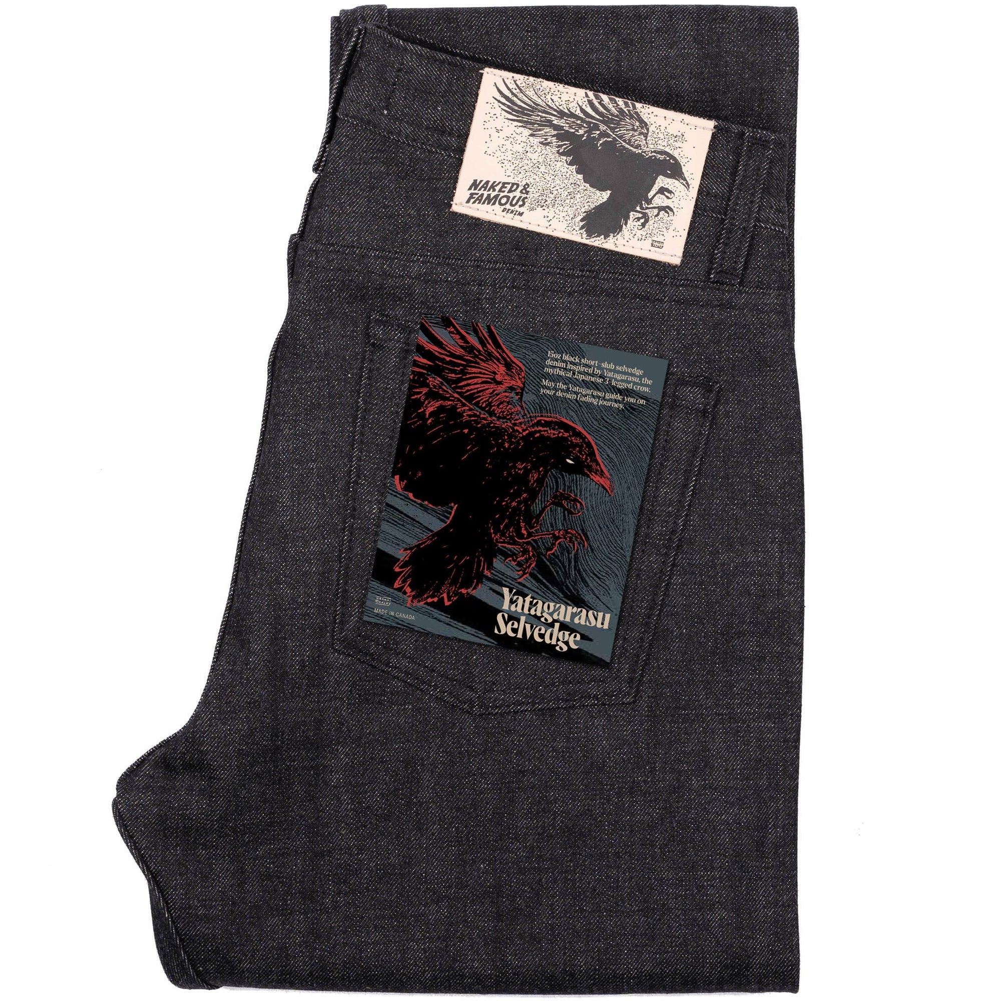 Naked & Famous - True Guy - 15oz Yatagarasu Selvedge - Black