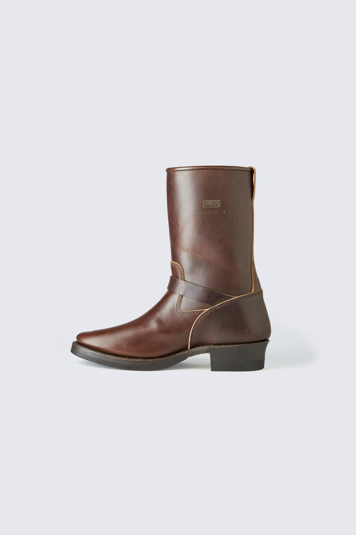 Addict Clothes - Horsebutt Engineer Boot - Brown