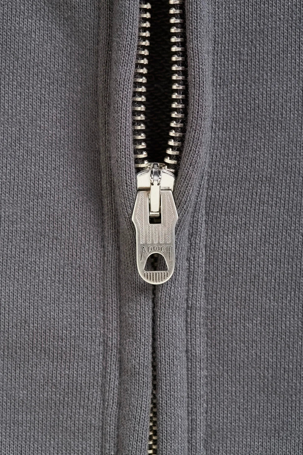 Addict Clothes - Heavy Weight Zip Up - Charcoal Grey