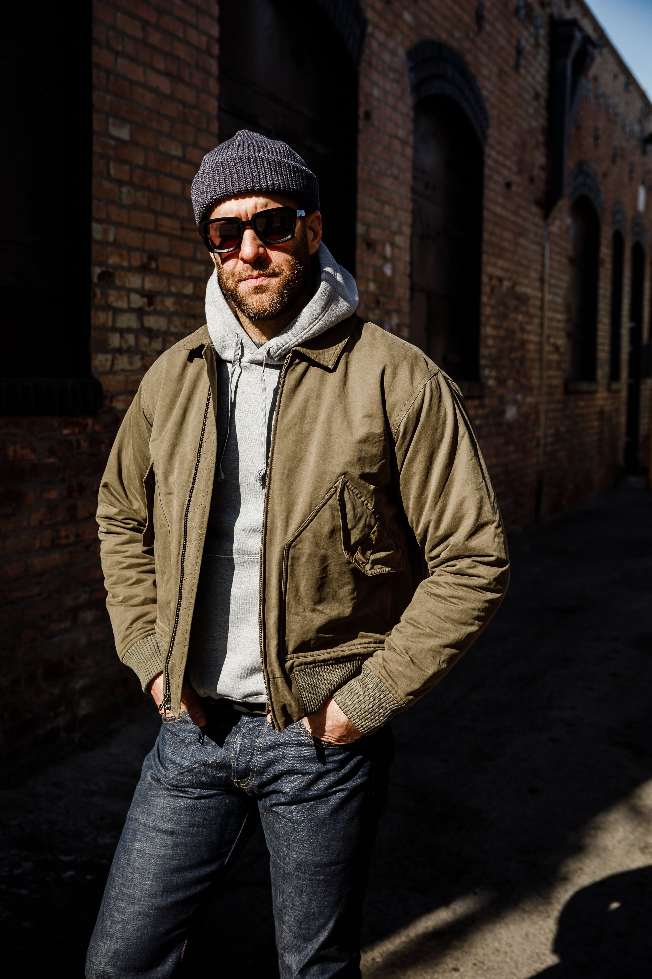 3sixteen - Square - SP-02 Sunglasses - Black / Grey